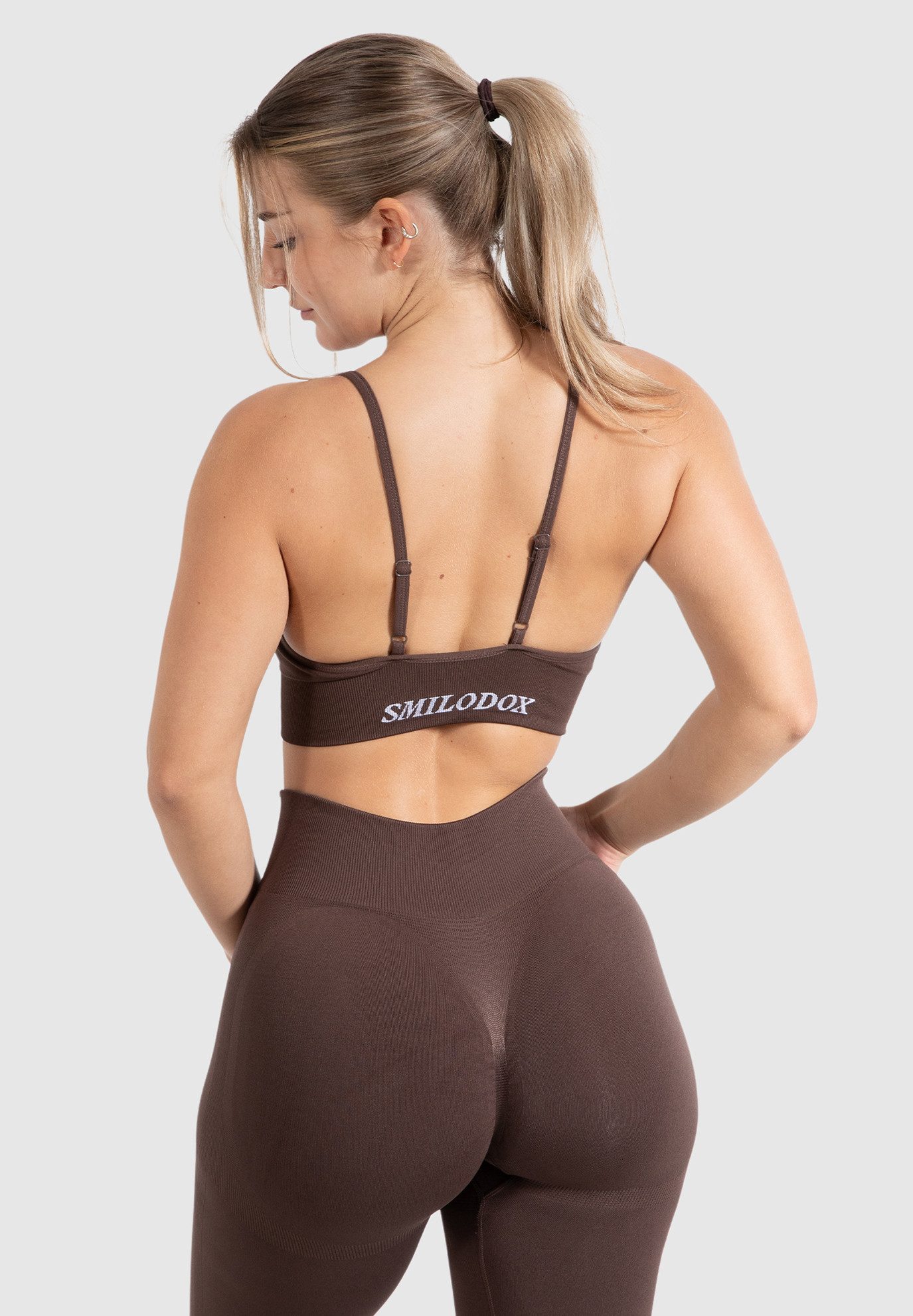 Smilodox Sport-BH Maria Solid, Seamless Bra Neckholder Länger geschnitten G günstig online kaufen