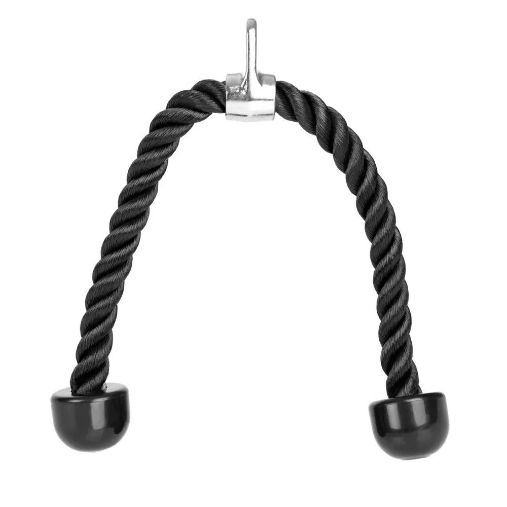Sport-Knight® Trizeps-Seil, Länge 70cm, mit Gummi-Anschlägen und Drehgelenk Trizepsseil