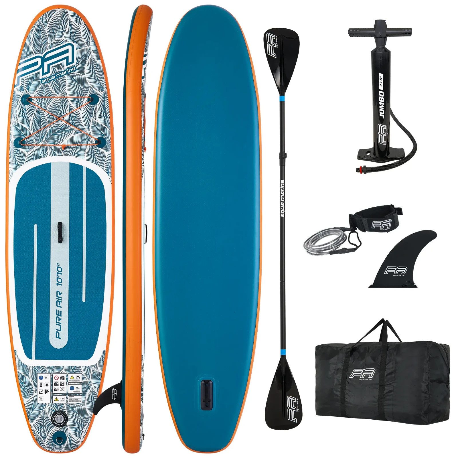 Aqua Marina SUP-Board Aqua Marina Pure Air Coast 12'0 SUP Board Aufblasbares Stand Up