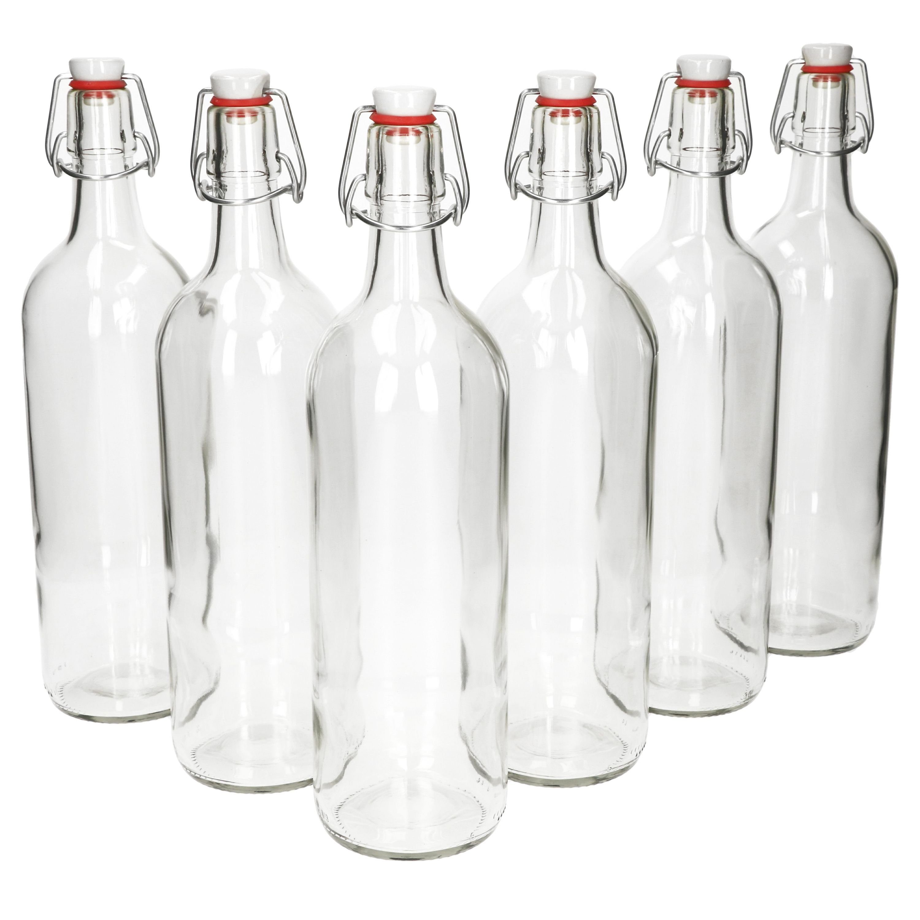 1000 Set Glas MamboCat 6er ml Berta Bügelverschluss, Bügelflasche Vorratsglas +