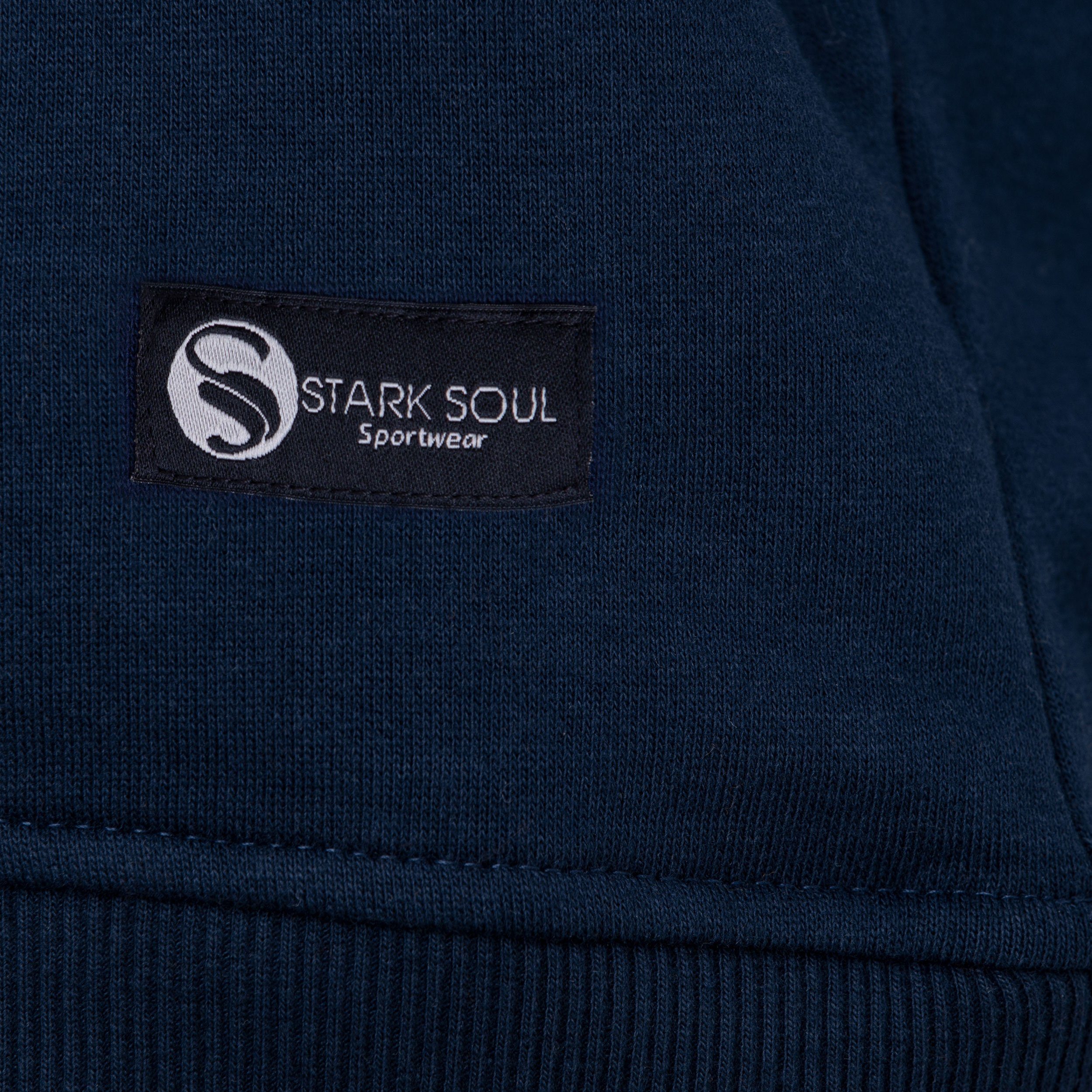 Stark Soul® Sweatshirt Herren Sweatshirt Rundhals-Sweater - Pullover, Innen angeraut – Bild 4 von 5