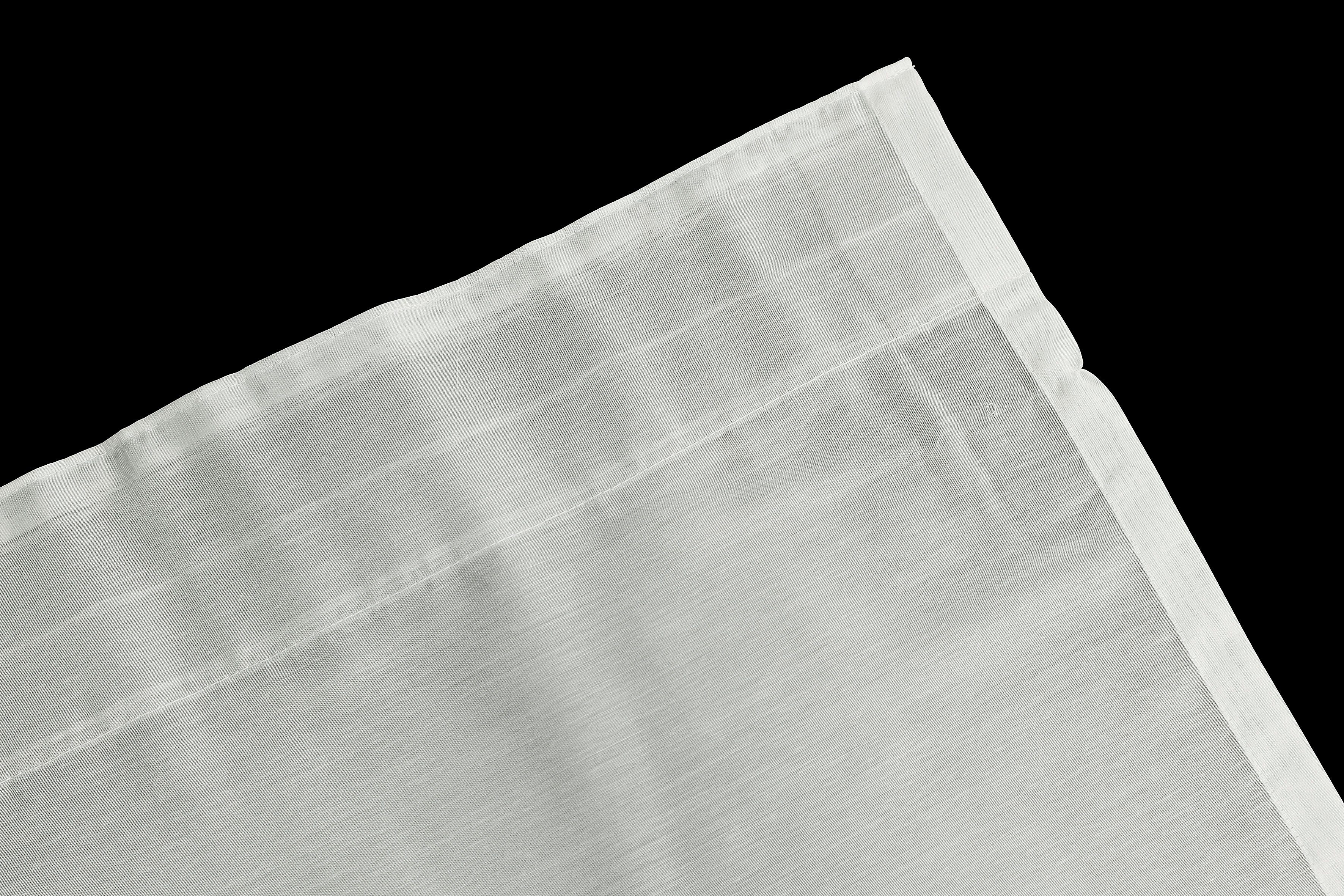 transparent, Leonique, Multifunktionsband transparent (1 Polyester, verschiedene Batist, creme St), Gardine Größen