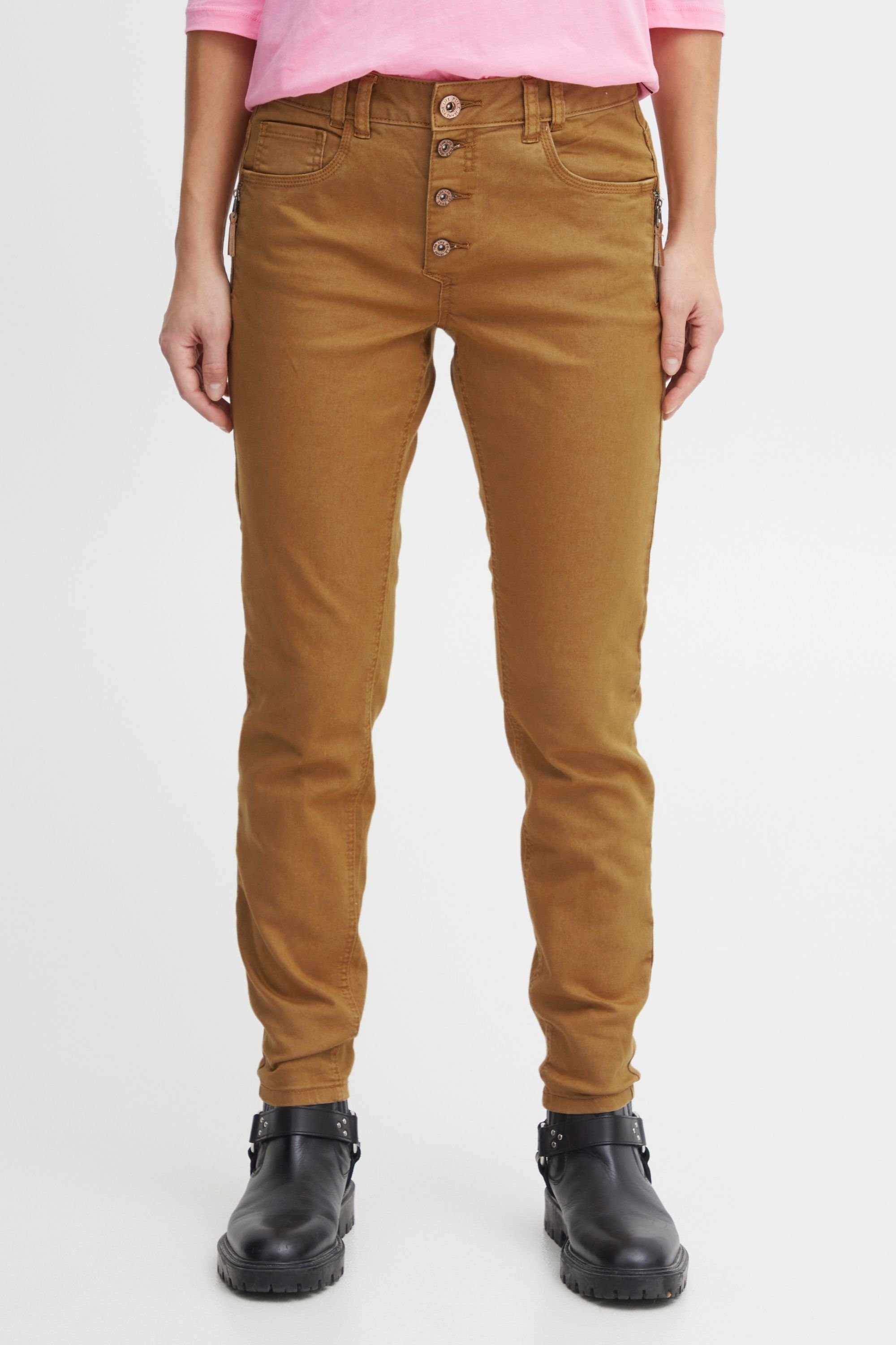 Pulz Jeans Skinny-fit-Jeans PZVIBA HW Pants - 50207251 Tobacco Brown (171327)