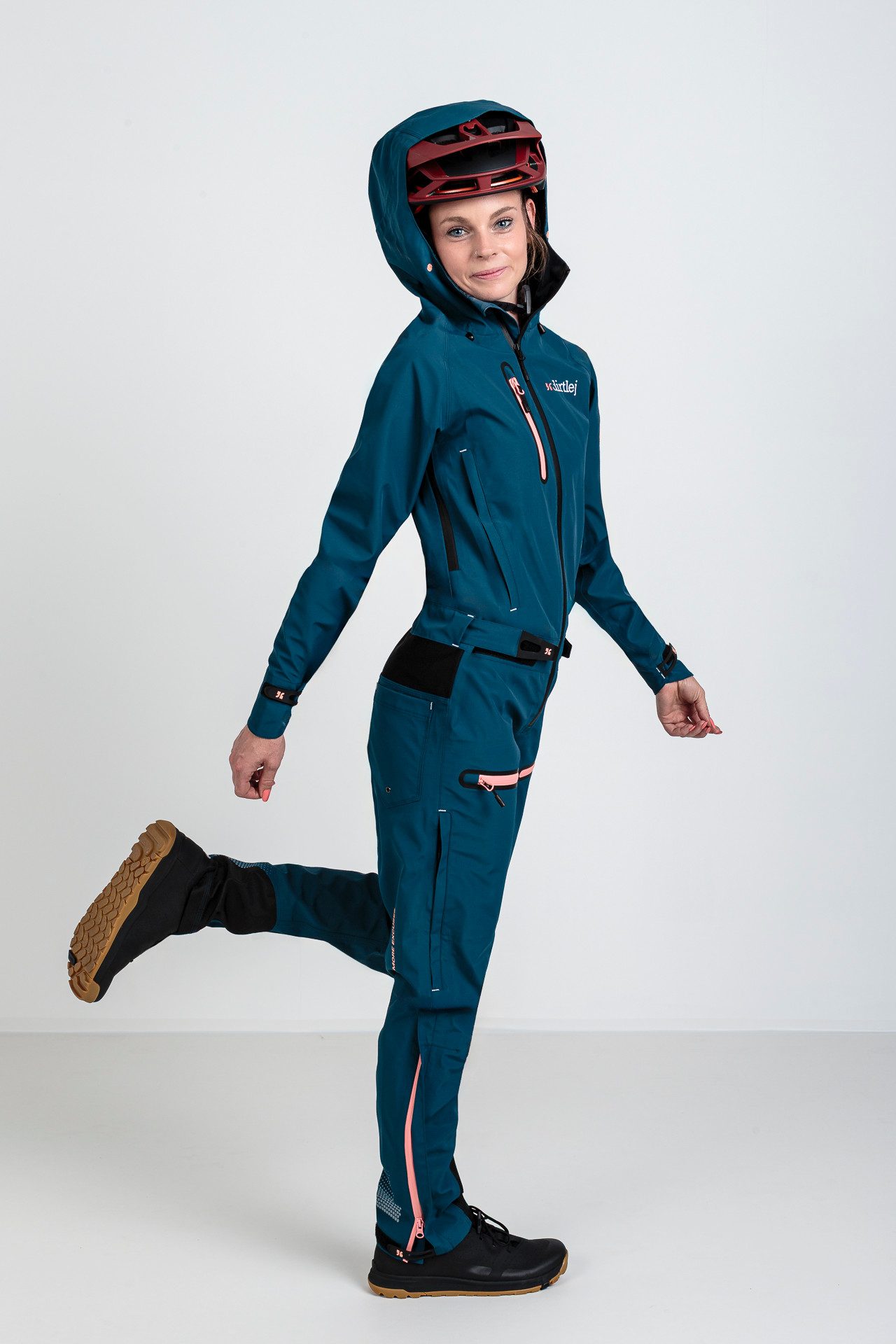 Dirtlej Regenoverall dirtsuit core edition ladies V4.1 space blush lange Beine (nicht abnehmbar)