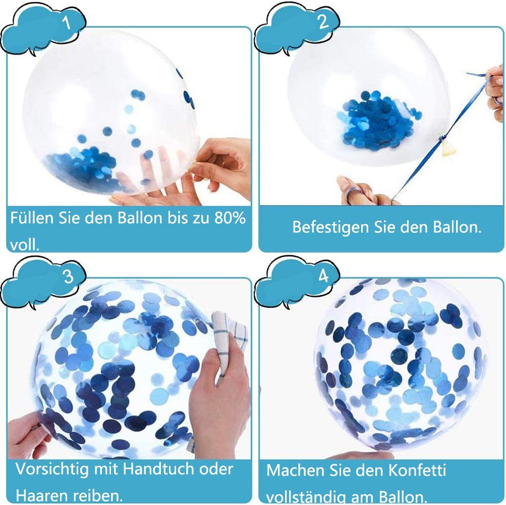 GelldG Dekokugel Rosa mit 10 Luftballons Party Dekoration Baby