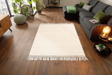 Teppich Amba, Home affaire, rechteckig, Höhe: 6 mm, flache Teppiche, Wendeteppich, Uni Farben, Wohnzimmer, Esszimmer