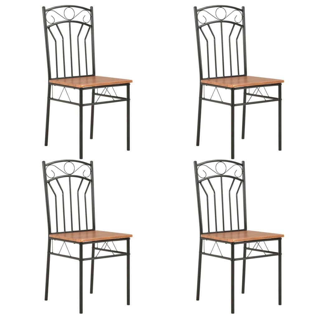 vidaXL Esszimmerstuhl Esszimmerstühle 4 Stk. Braun günstig online kaufen