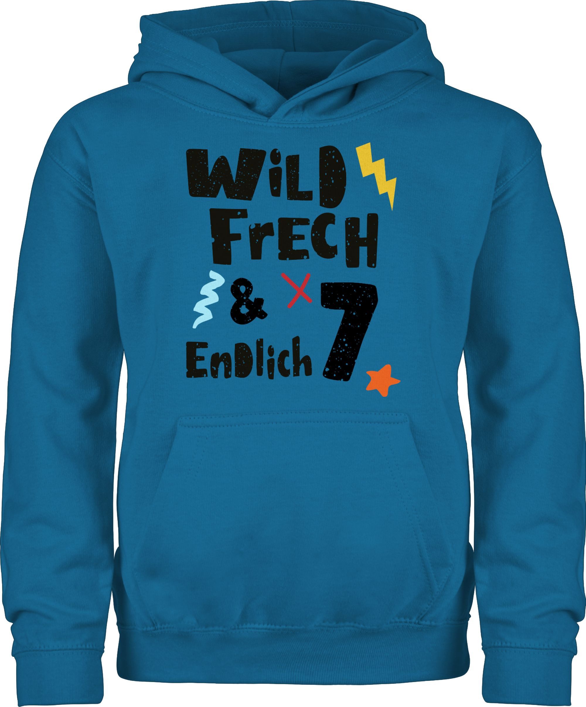 Hoodie Wild frech und endlich 7 - Wunderbar sieben Jahre