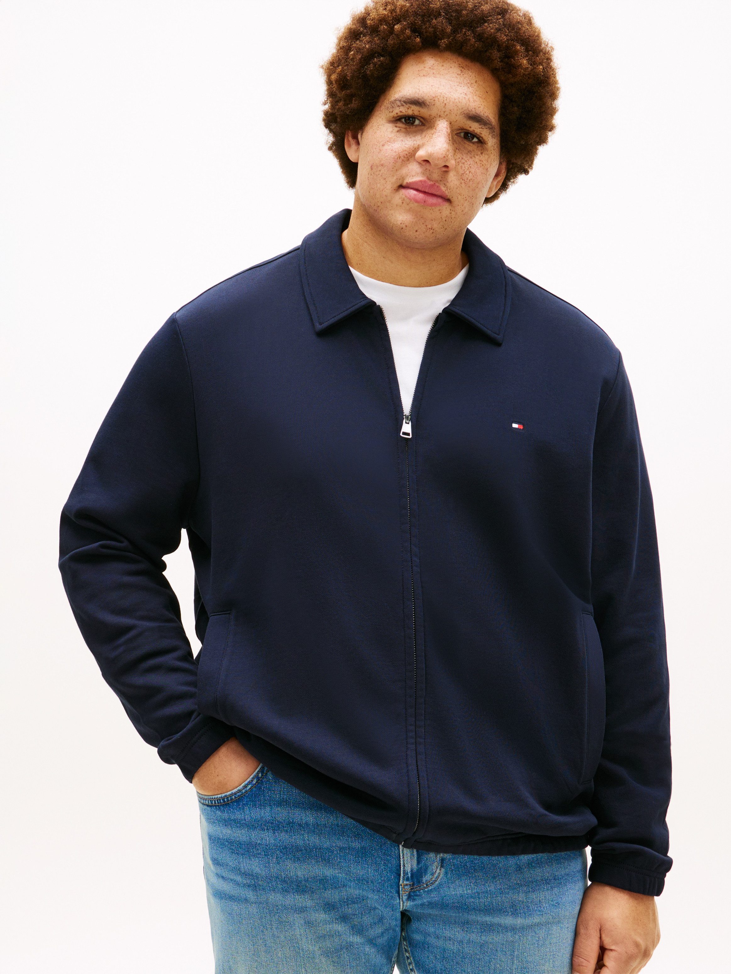 Tommy Hilfiger Big & Tall Sweatjacke ESSENTIAL TERRY IVY Große Größen, regular fit