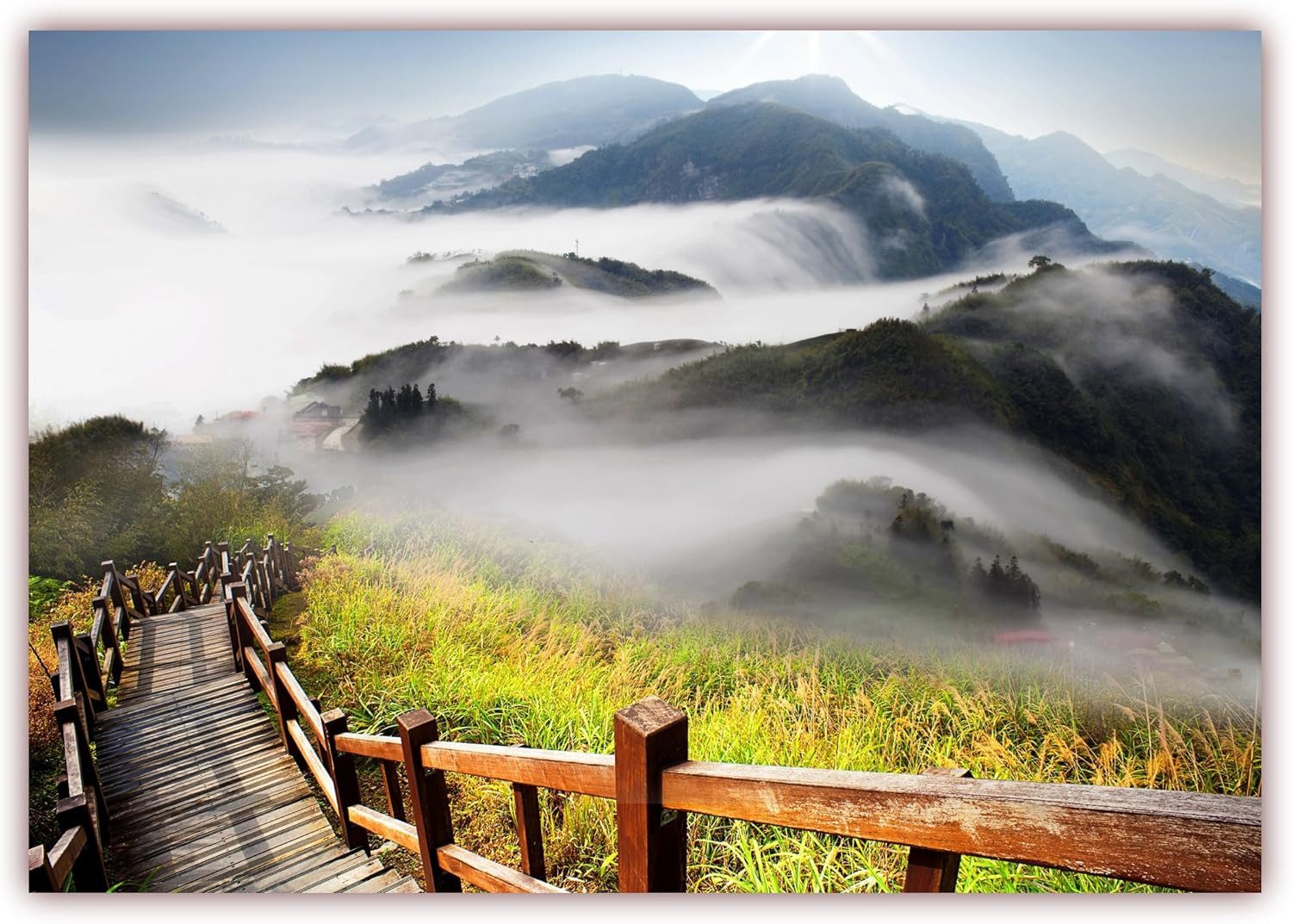 LYSCO Poster XXXL DIN B0 100 x 140cm, (Packung), Panorama Aussicht, Wandbild, XXXL Poster