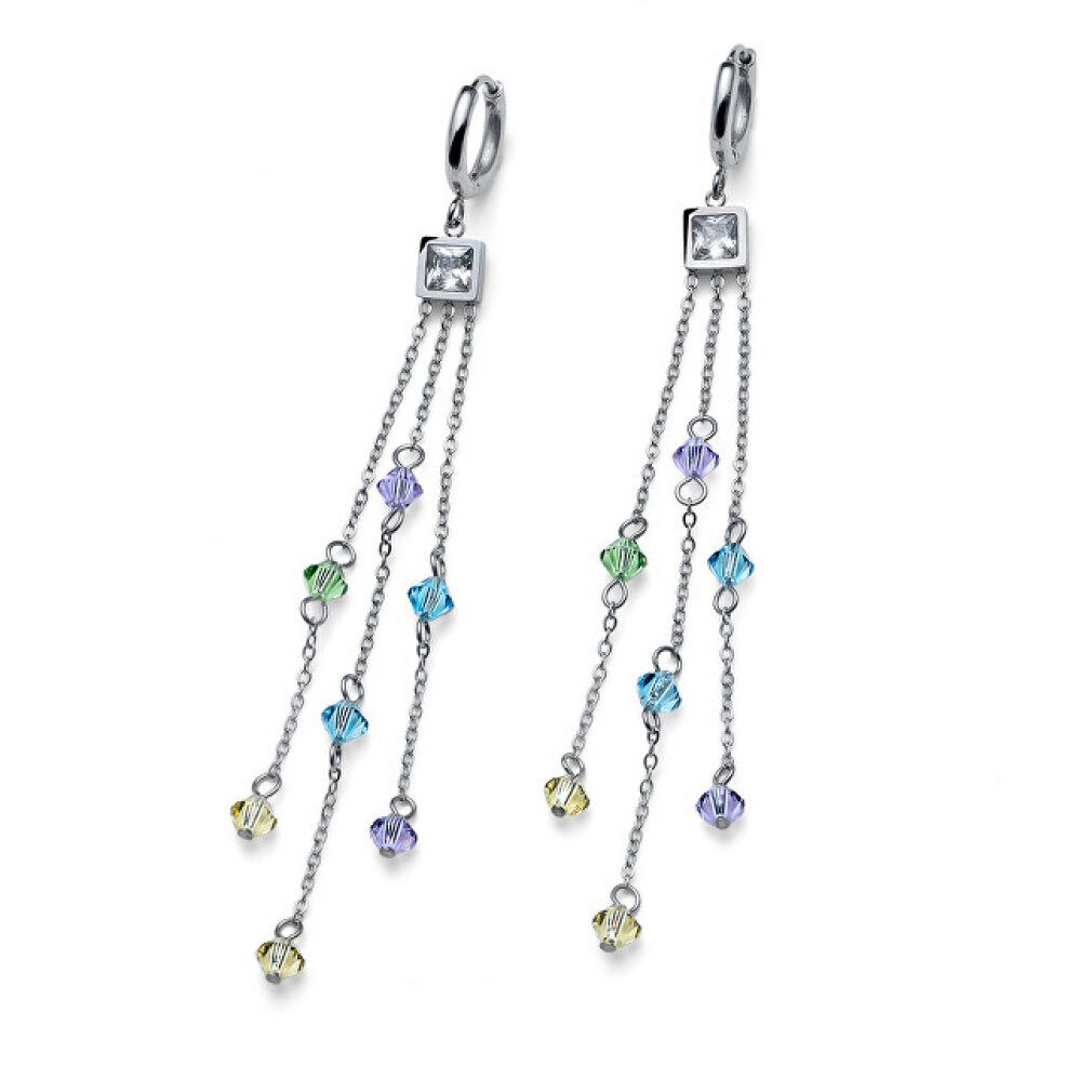 Oliver Weber Ohrring-Set Charming round earrings with Really 23017 pendants