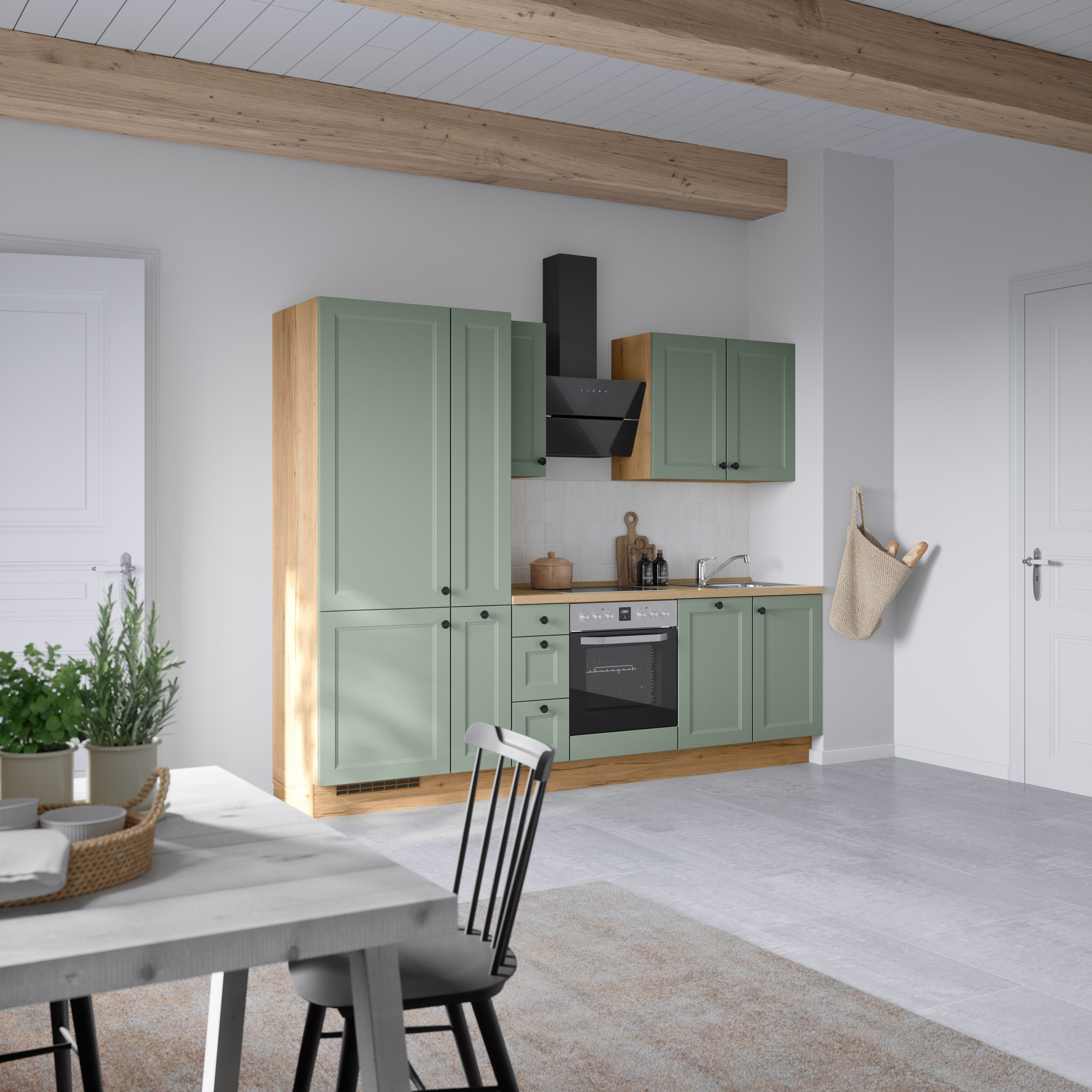 nobilia® Küchenzeile "Cascada II", NEU: individuell anpassbar mit gratis Profi-Beratung, vormontiert, Breite 270 cm, Ausrichtung wählbar, wahlw. mit E-Geräten