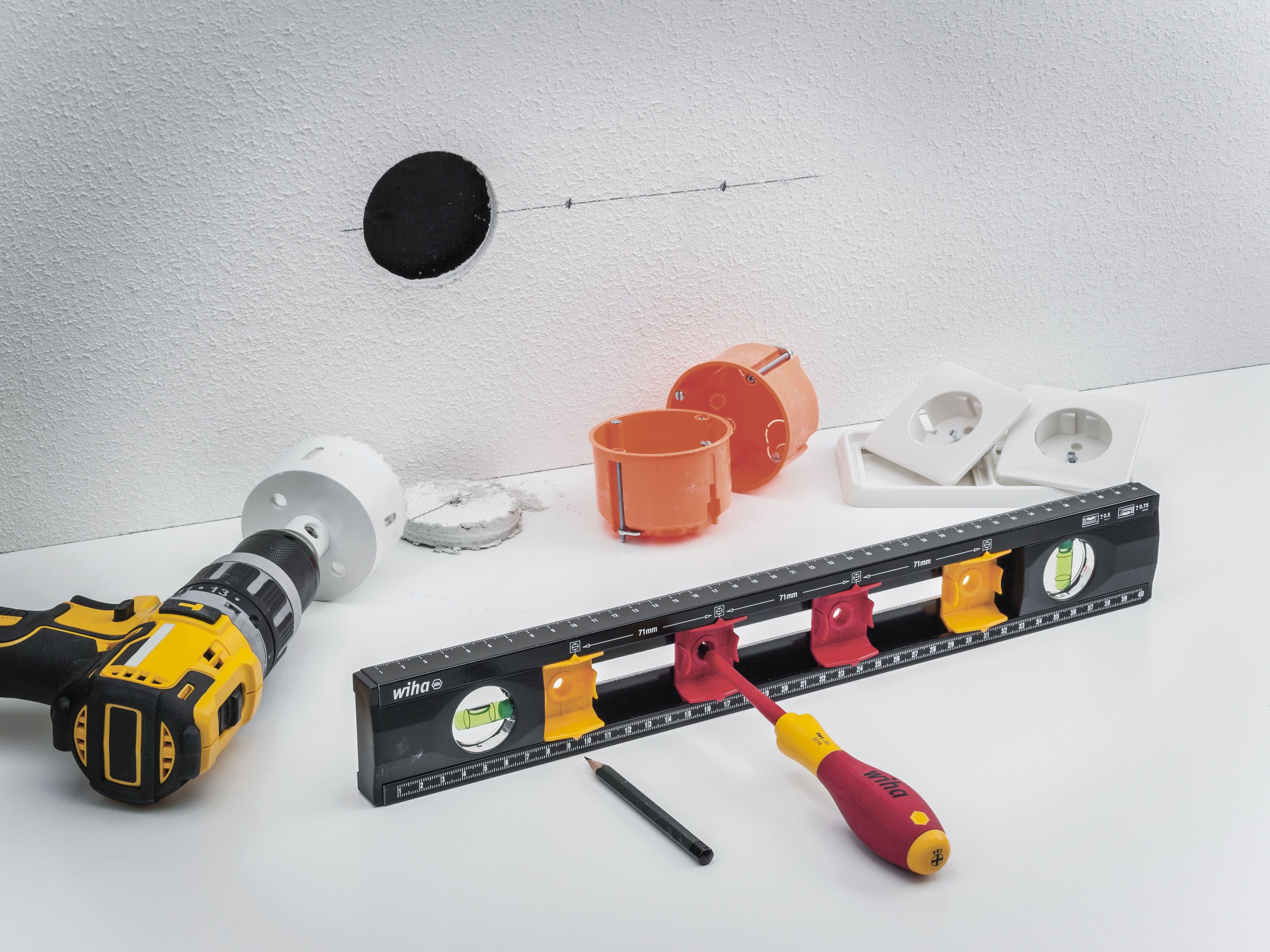 Wasserwaage für Elektriker