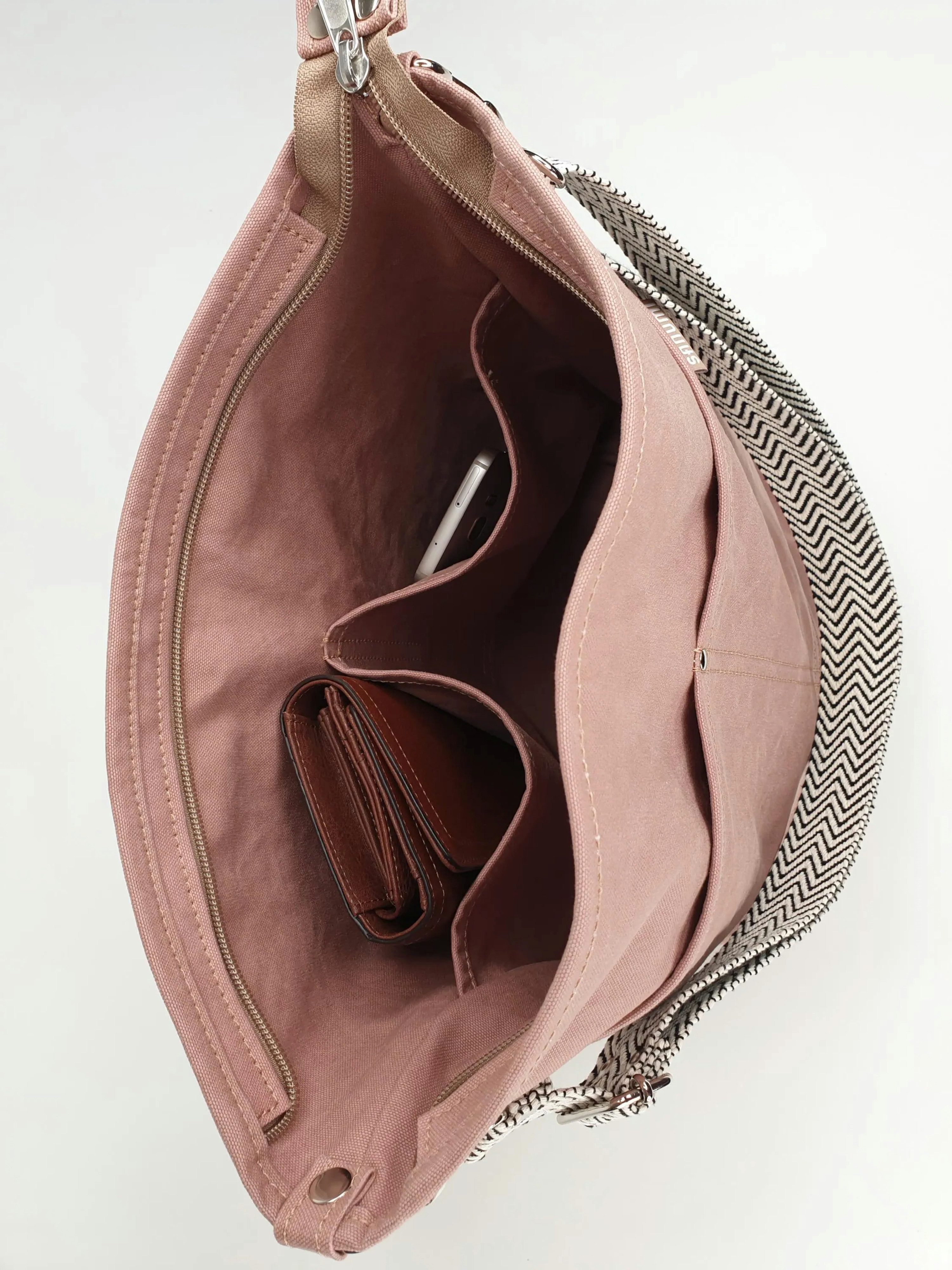 sanumi Umhängetasche Canvas Hobobag