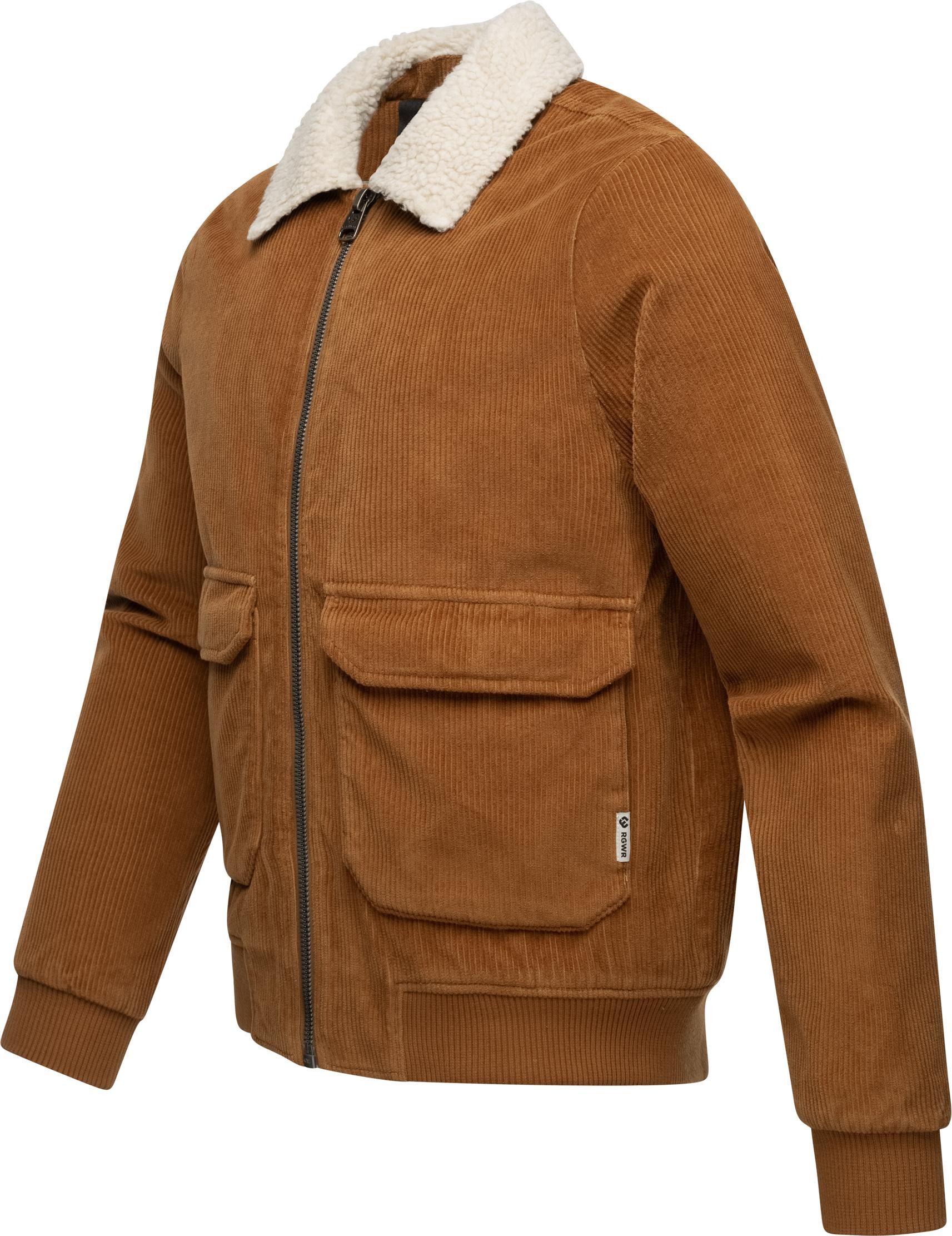 Ragwear Cordjacke Aviss Wasserdichte Herren Übergangsjacke aus Kord
