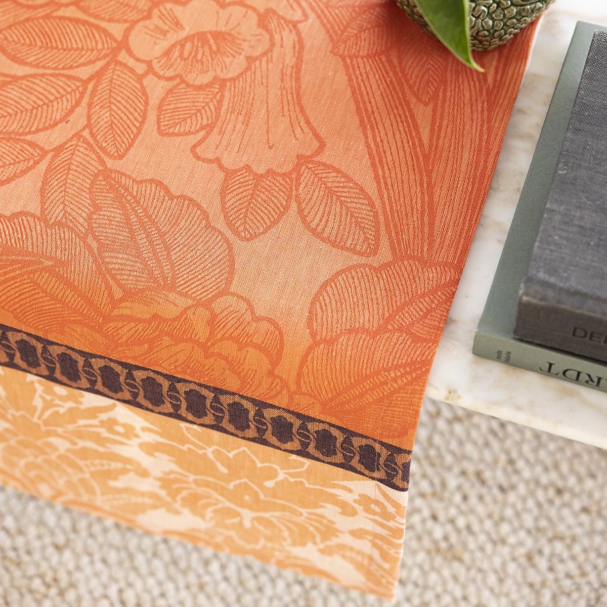 Le Jacquard Francais Tischläufer Tischläufer Escapade Tropicale Goyave 50x150 cm, jacquard-gewebt