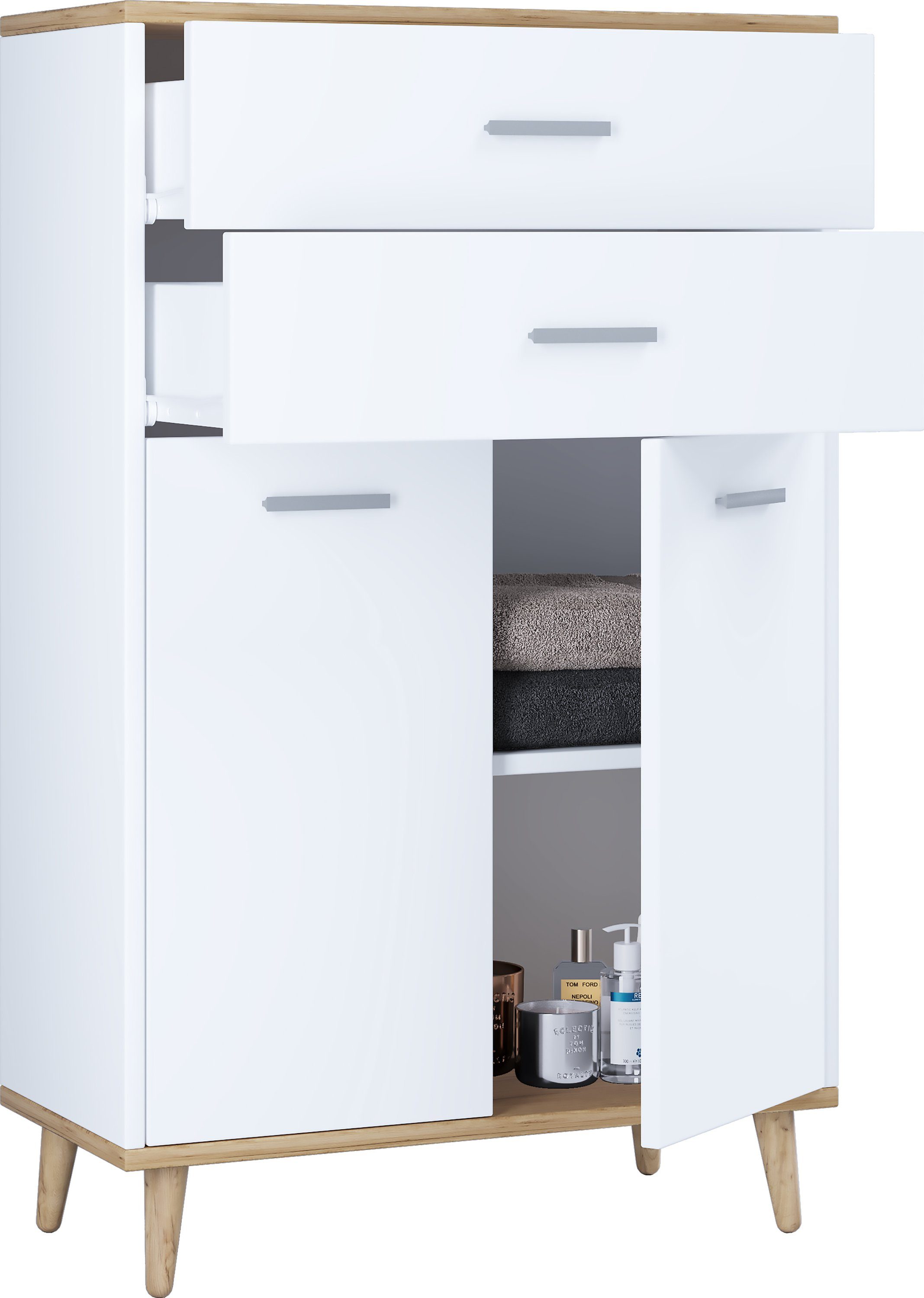 VCM Midischrank Seitenschrank Schublade Landos günstig online kaufen
