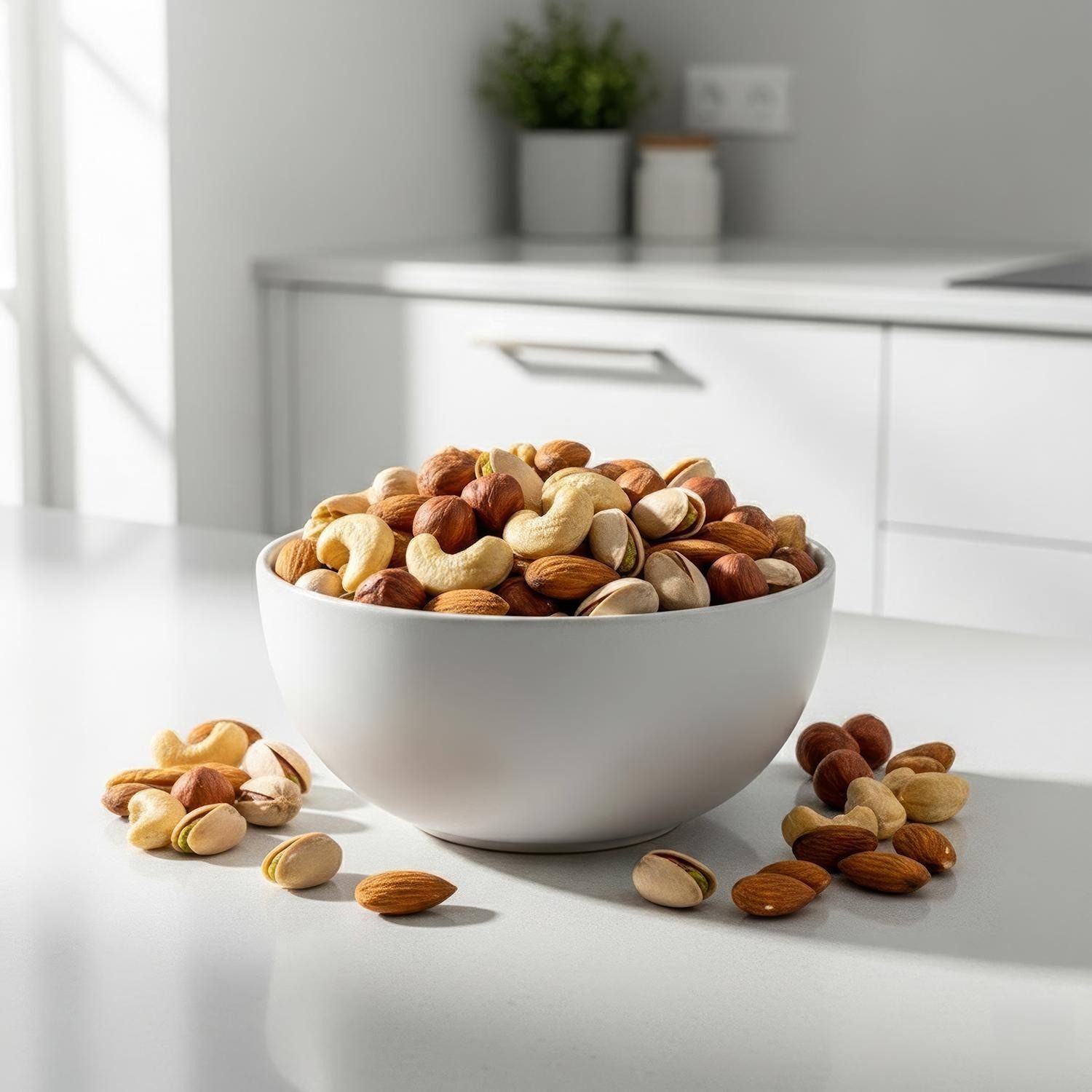 We_Natur Nüsse Premium Nussmix–Pistazien, Mandeln, Haselnüsse & Cashews 800gr, 800 g, Pistazie, Haselnuss, Mandel, Cashew