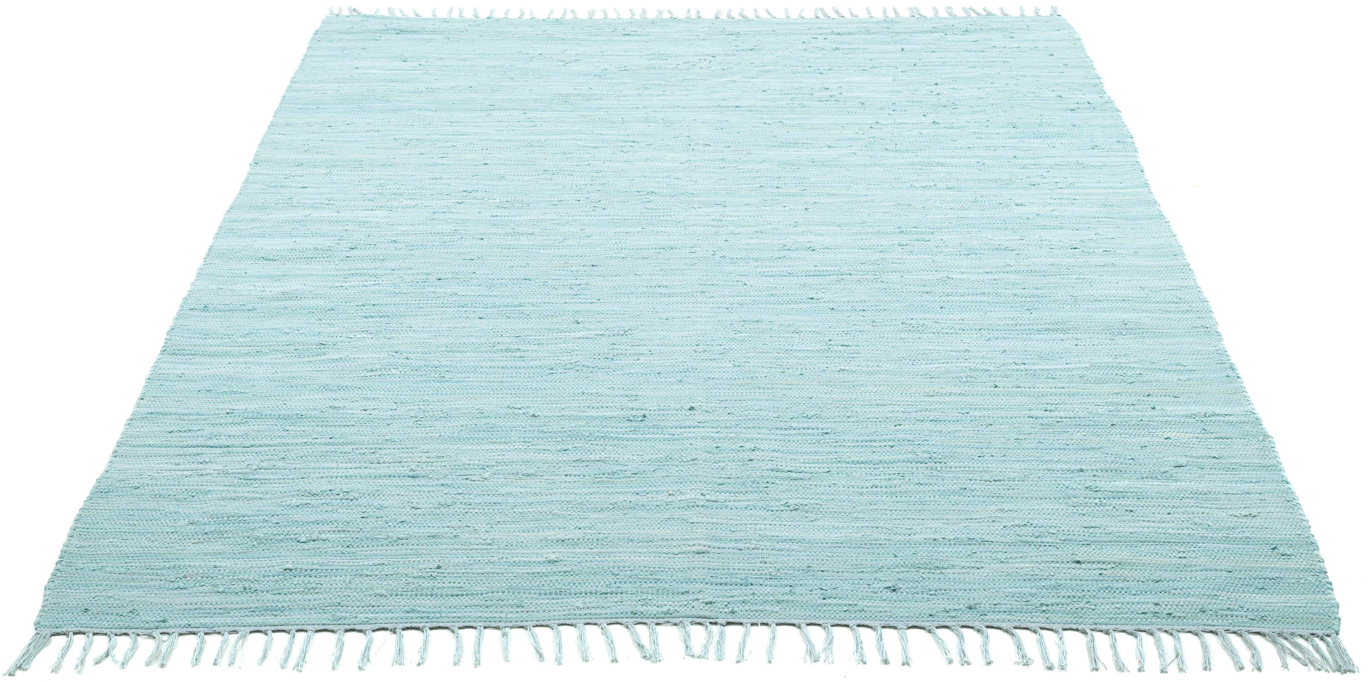 my home Kinderteppich "Insa Fleckerl" rechteckig 5 mm Höhe Uni Farben, past günstig online kaufen