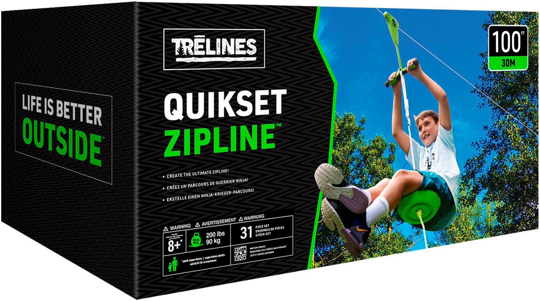 TRELINES Rutsche Seilrutsche mit Bremse (30 günstig online kaufen
