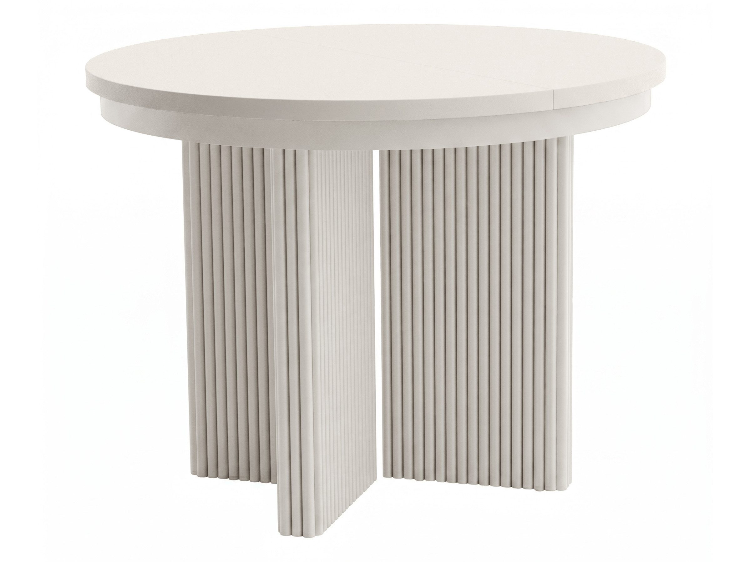 Beautysofa Esstisch PRESTIGE runder Design-Tisch ausziehbar Ø 100–180 cm oder Ø 120–200 cm (Metallbeinen, hitze- und verfärbung beständig), verschiedene Farben – Bild 3 von 5