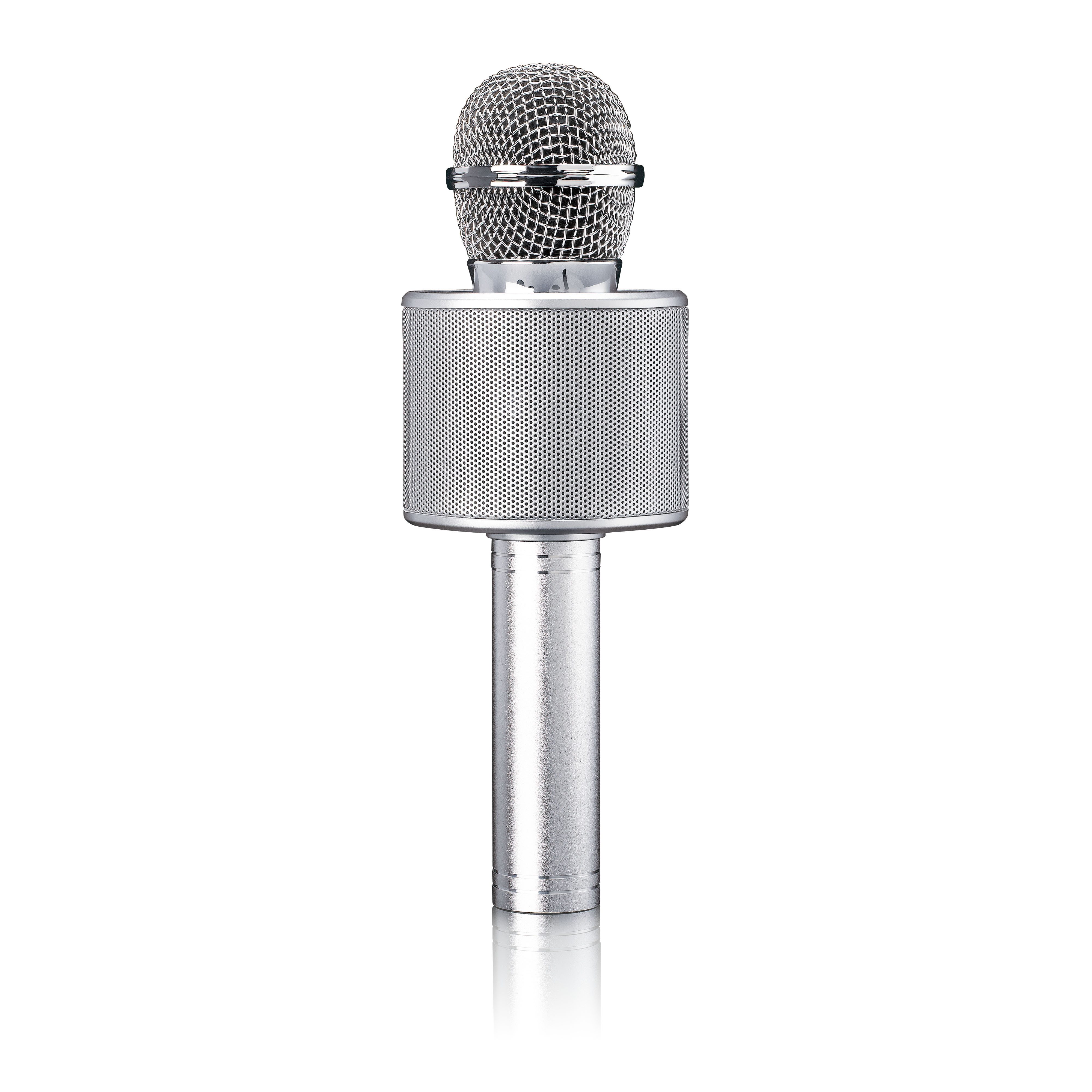 Lenco BMC-040PK Karaoke-Maschine 1.0 (Bluetooth,SD,USB, 3 W, Karaoke Mikrofon mit Bluetooth, Micro SD & 3 Stimmverzerrer Effekten)