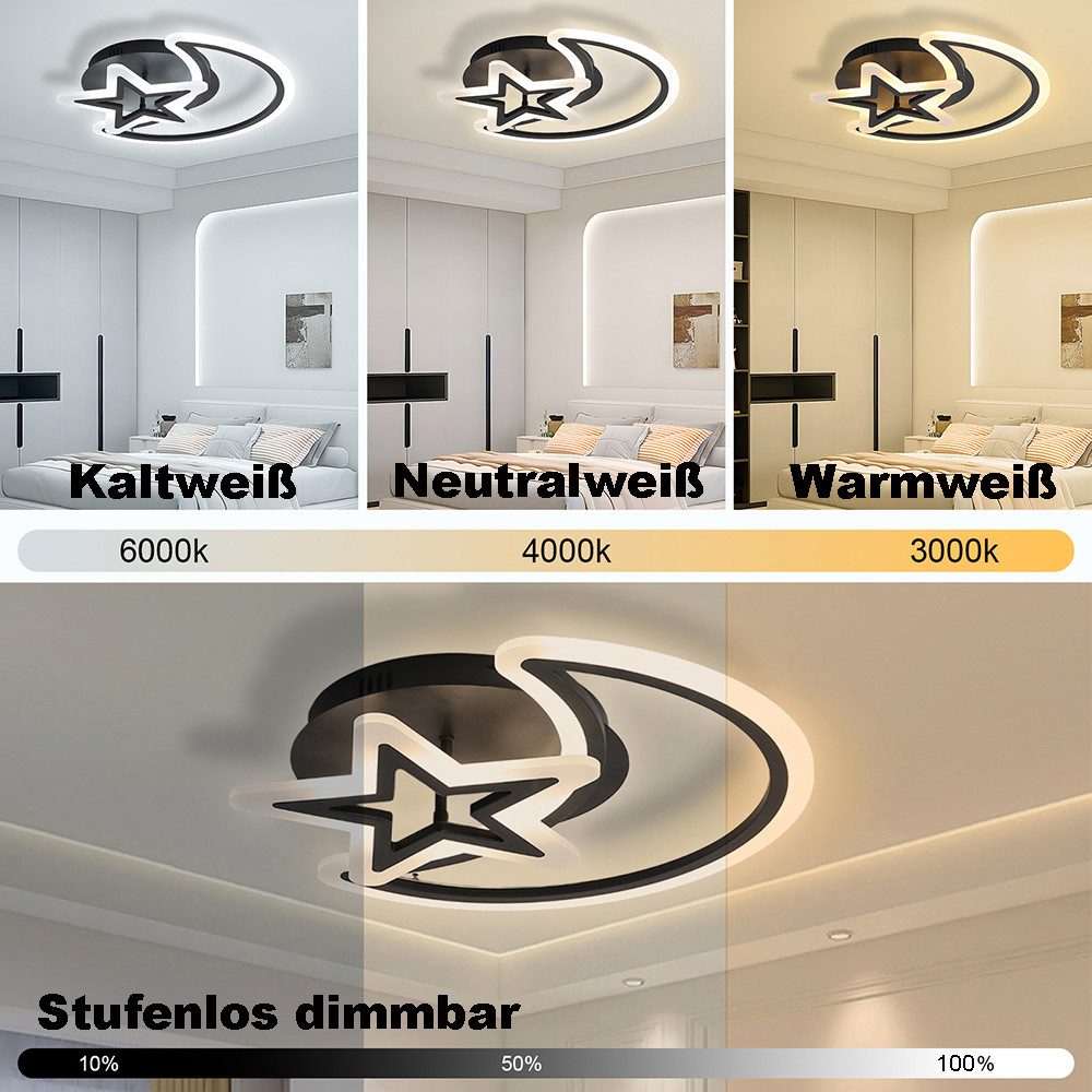 Rosnek LED Deckenleuchte Modern Deckenlampe Dimmbar günstig online kaufen