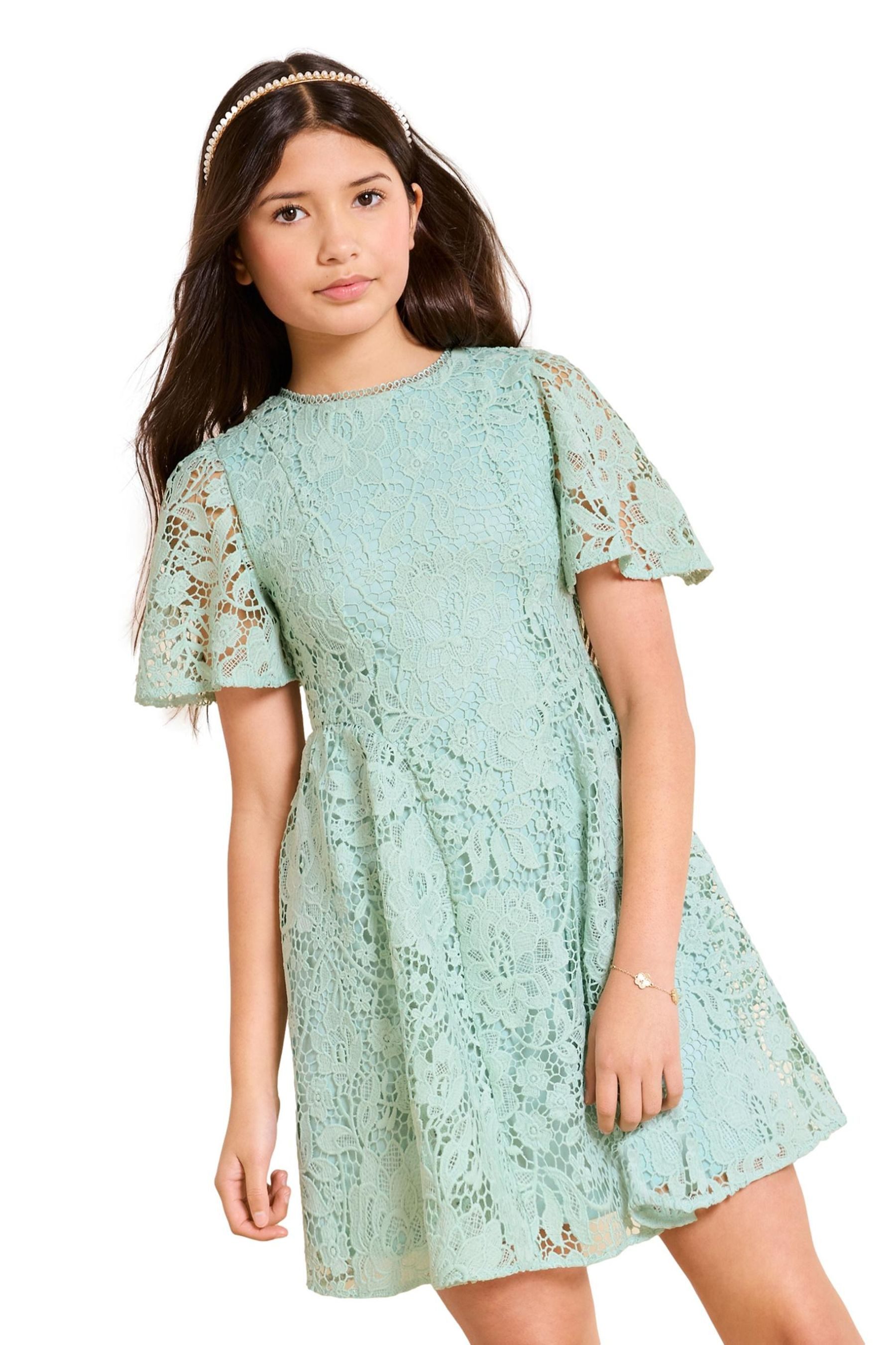 Partykleid Lipsy festliches Spitzenkleid mit Engelsärmeln