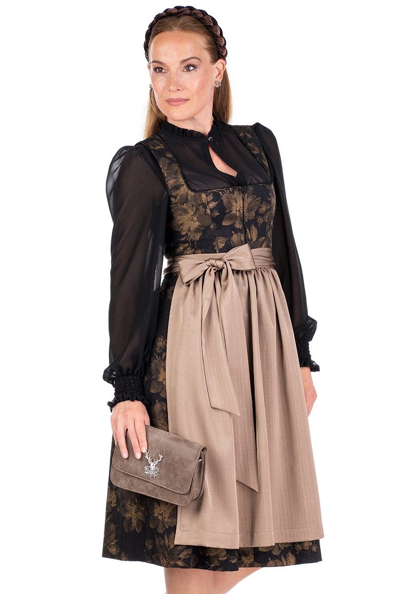 MarJo Dirndl Midi Dirndl 2tlg. - IGGENSBACH - schwarz/taupe günstig online kaufen