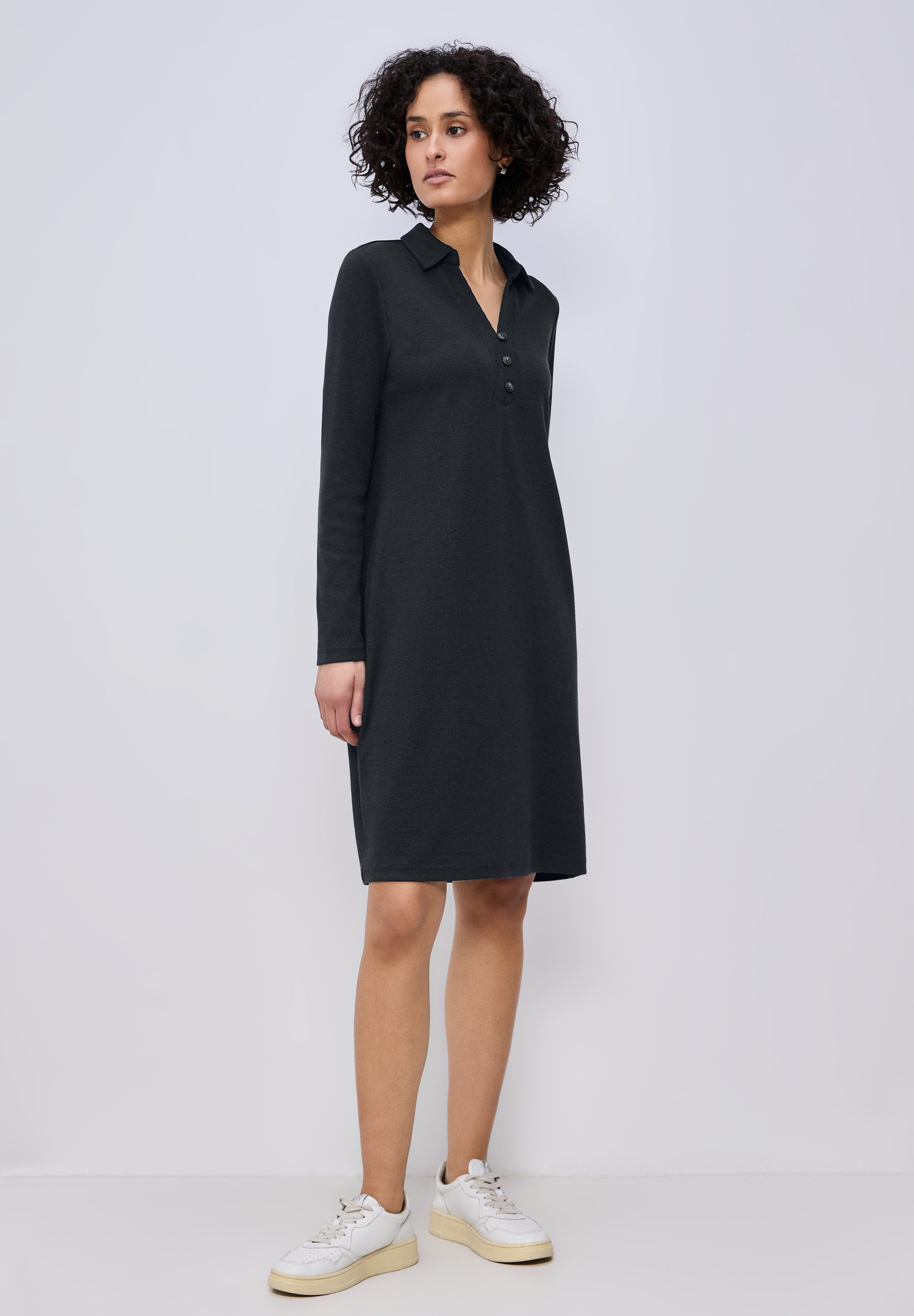 STREET ONE Jerseykleid in Unifarbe
