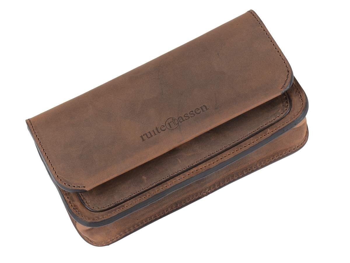 Ruitertassen Gürteltasche Classic, Hüfttasche, Ledertasche 18x10cm, dickes rustikales Leder