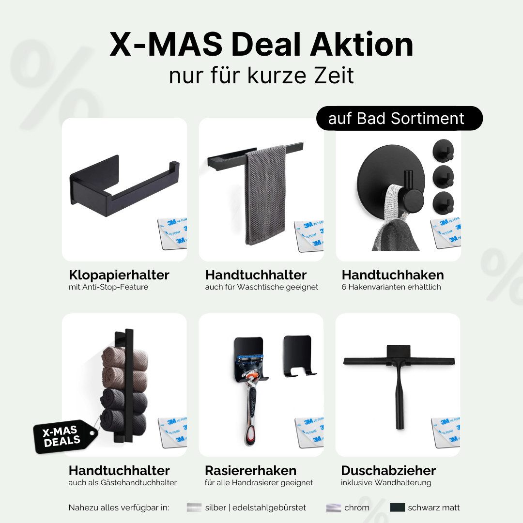 LIVINA HOME Duschablage ohne Bohren, Duschablage zum hängen, Duschkorb in schwarz, 1-tlg., Badregal, Duschregal, Duschzubehör, Badezimmerorganizer, Ablage – Bild 4 von 4