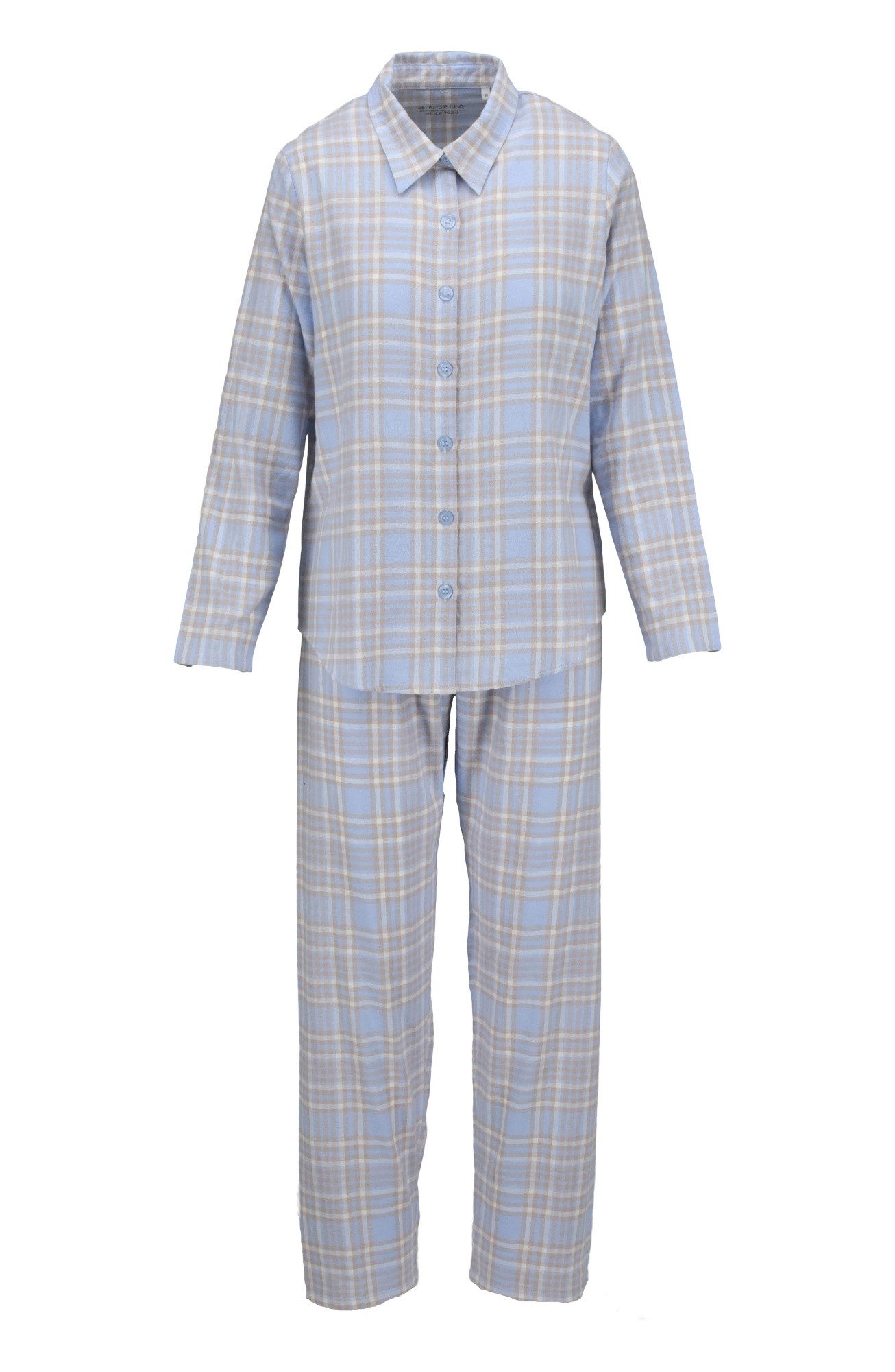 Ringella Pyjama - Langarm Schlafanzug aus weichem Web-Flanell (2 tlg) Weicher, innen angerauter Web-Flanell