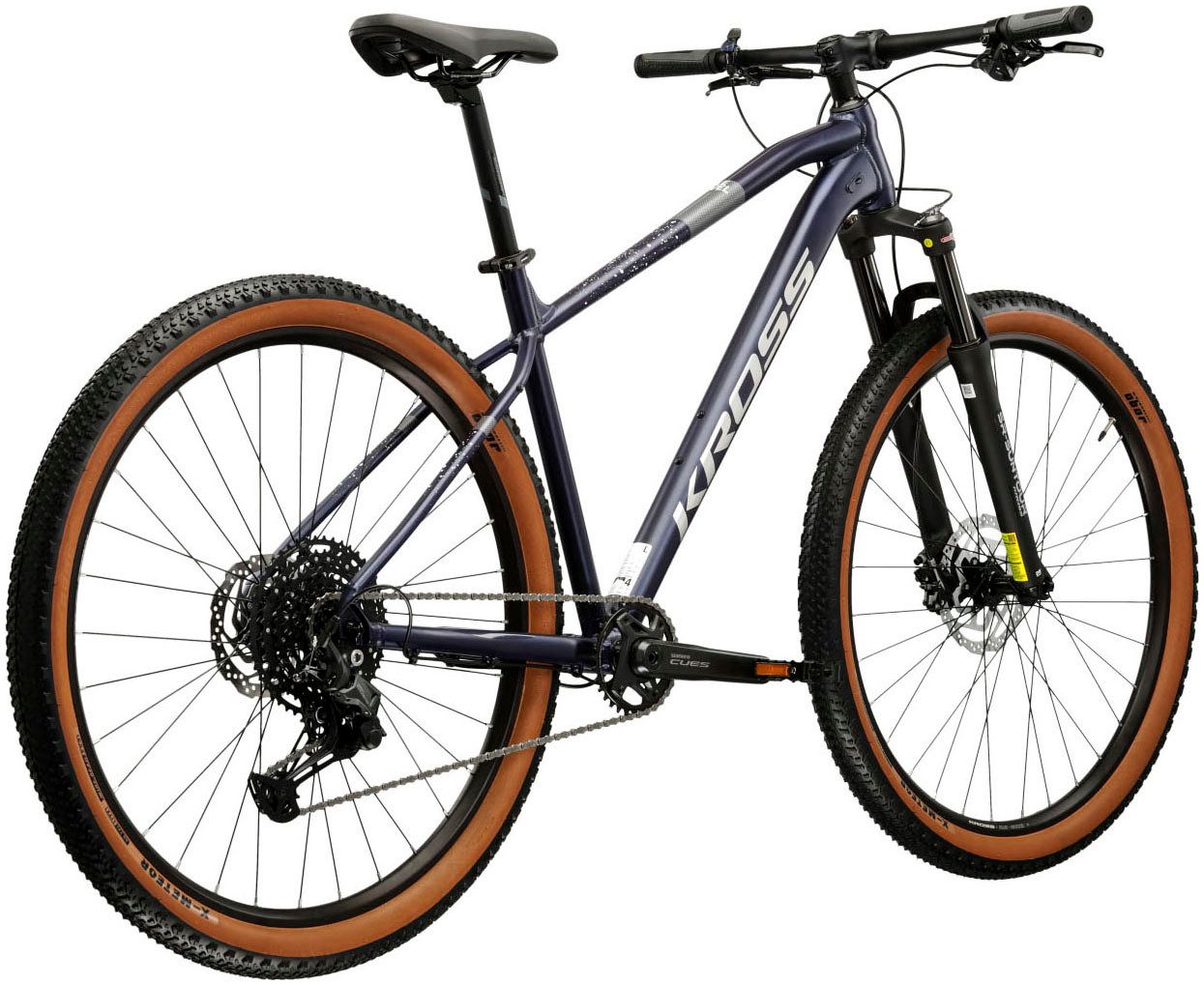 Kross Mountainbike KROSS Mountainbike Hardtail XC ALU 29" Level 4.0 ULT.RA blau 10 Gänge, 10 Gang Shimano CUES U6000 Schaltwerk, Kettenschaltung