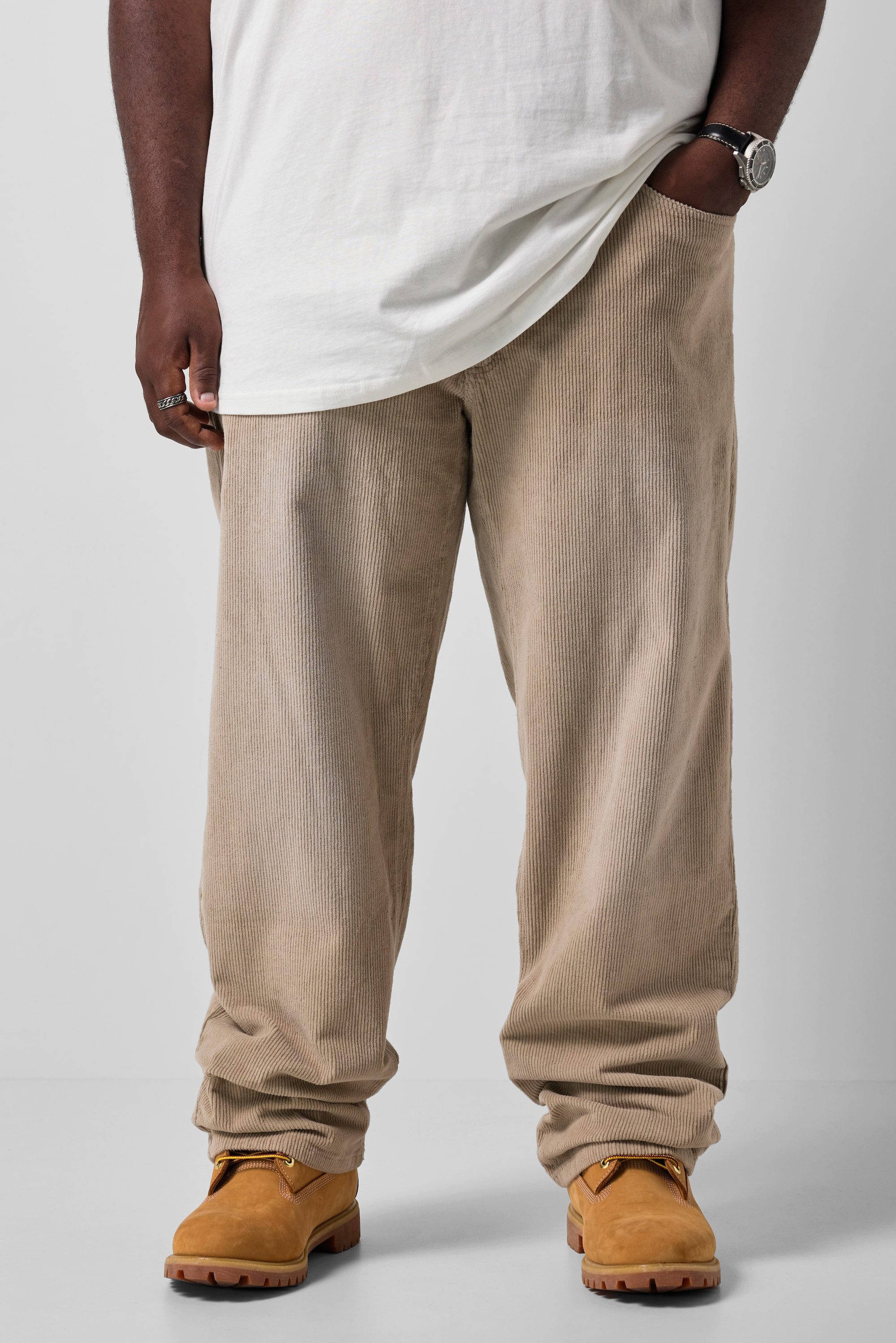 STHUGE 5-Pocket-Jeans Cordhose Baggy Fit 5-Pocket bis 72
