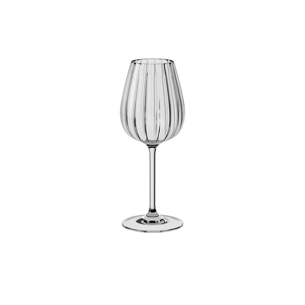 Villeroy & Boch Weißweinglas Rose Garden Weißweinkelch, 125 ml, 4 Stück, 4-tlg., Glas, Kristallglas, 4 Stck, spülmaschinenfest