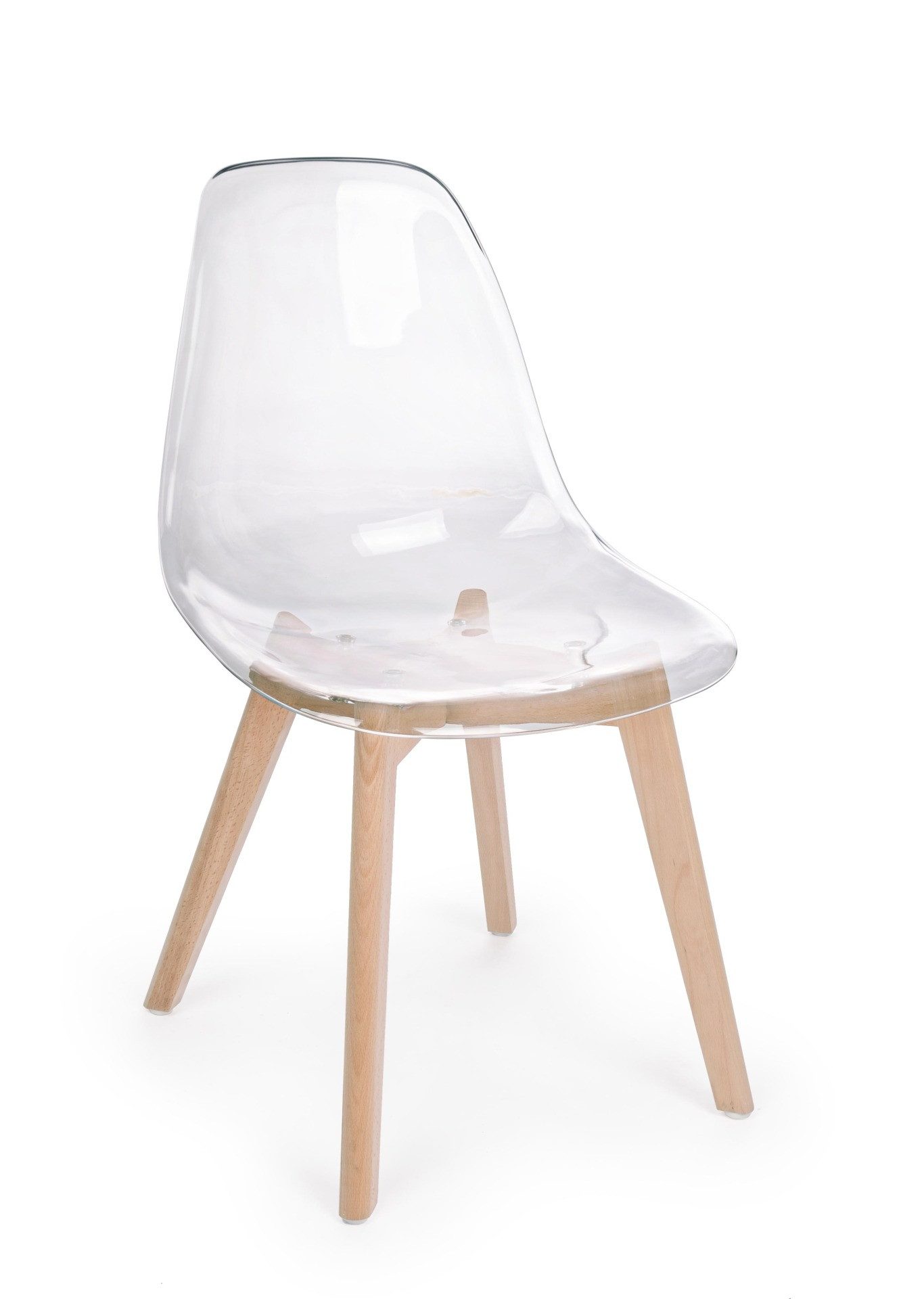 Stuhl Easy 4er-Set aus Kunststoff, Transparent