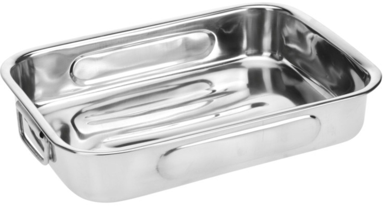 Koopman Auflaufform Bräter Edelstahl 3 Tlg. Set, Edelstahl, (3-St), 3tlg, Tragegriffe, Edelstahl, 3 Größen, Kochen
