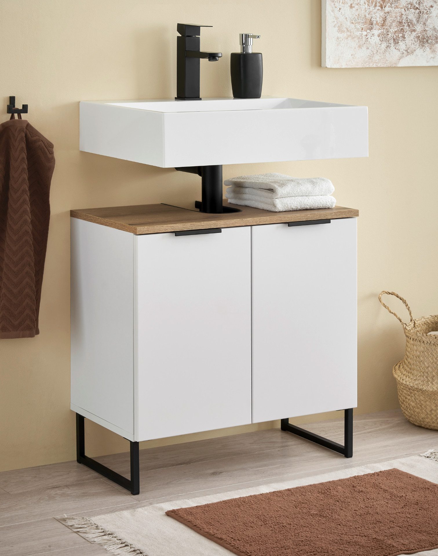 moebel-dich-auf Waschbeckenunterschrank Aspen 60 60 x günstig online kaufen