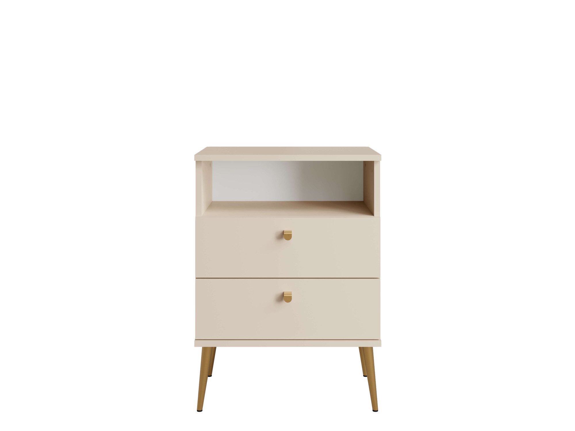 OTTO home Nachttisch Elyriia Nachtkommode mit 2 Schubladen und Fach, Premium-Qualität (Maße B/T/H: 50/34/70cm), mit viel Stauraum, modernes Design, pflegeleicht und robust