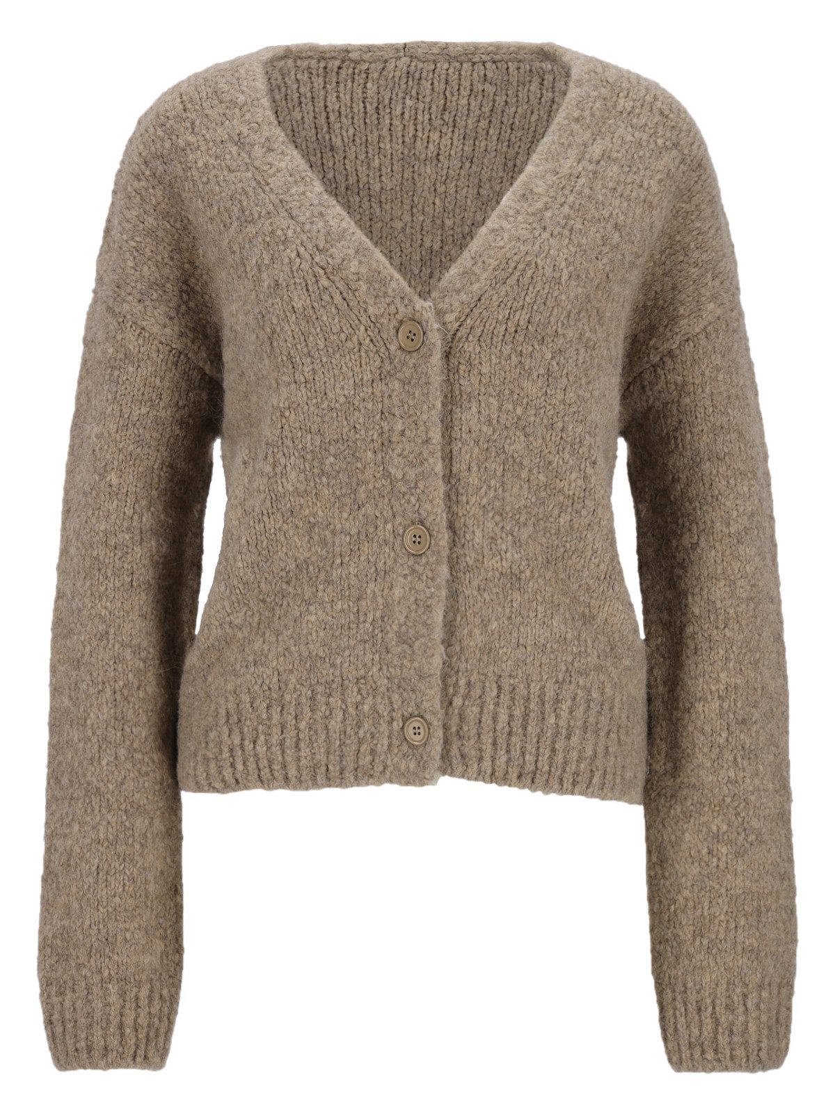 Milano Italy Strickjacke NORMAL FITTED CARDIGAN WITH 1/1 SLE