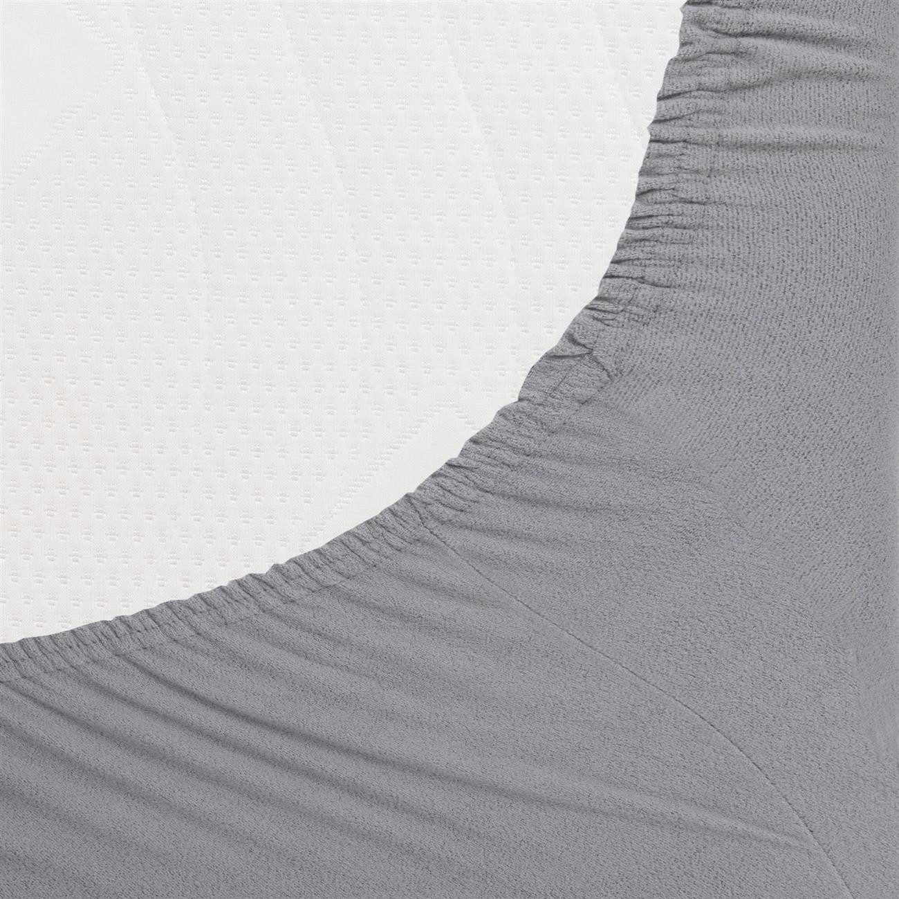 Carpe Sonno Spannbettlaken Boxspring Winter Teddy Fleece Plüsch 180x200 200x200 180x220 200x220, Fleece, Gummizug: rundum, (1 Stück), Wasserbett Spannbettlaken  – Bild 3 von 5