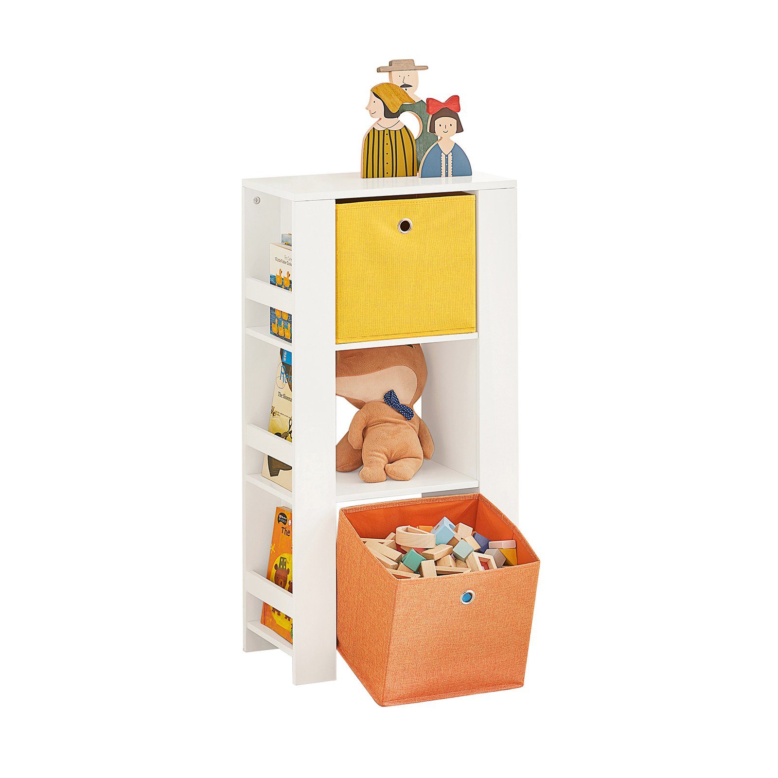 Stoffboxen KMB48, mit Bücherregal Kinderregal Spielzeugregal Turm-Design SoBuy mit 2