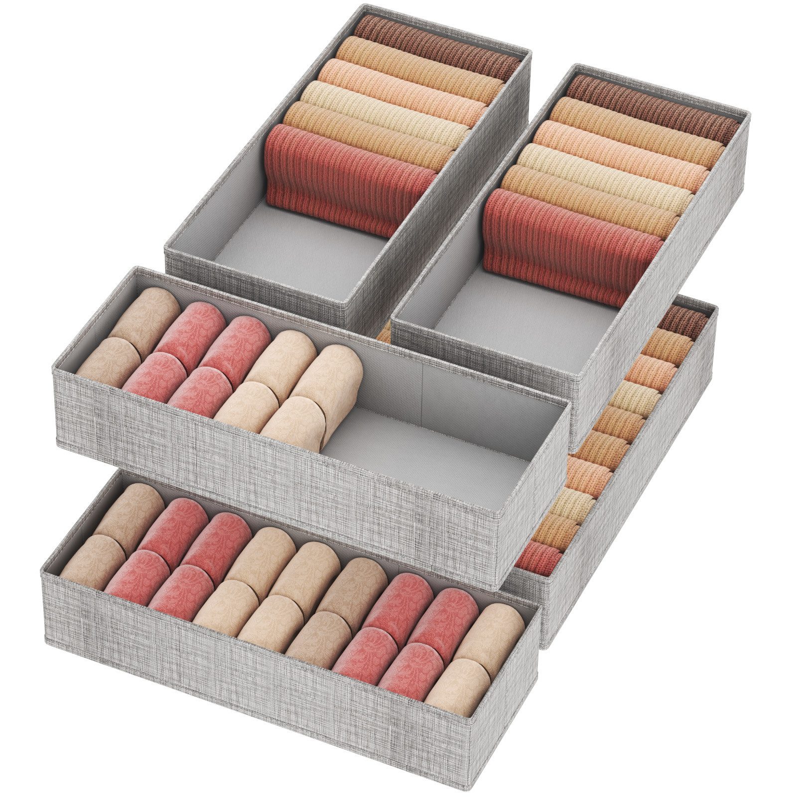 Lifewit Aufbewahrungsdose Schubladen Organizer, Kleiderschrank Organizer, S günstig online kaufen