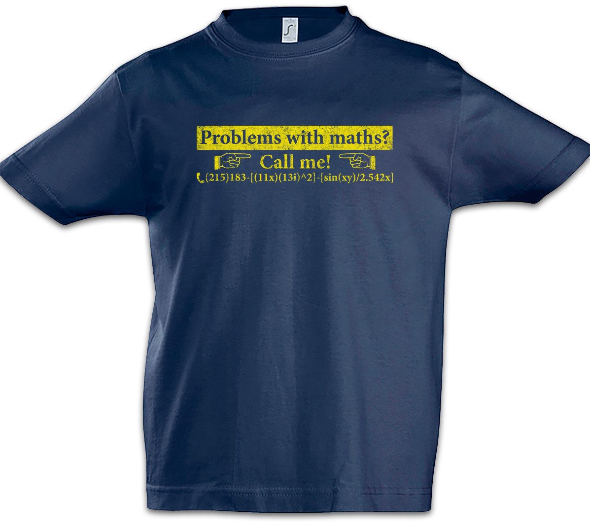 Print-Shirt Problem with Maths Kinder T-Shirt Geek Nerd Fun Informatiker Mathe