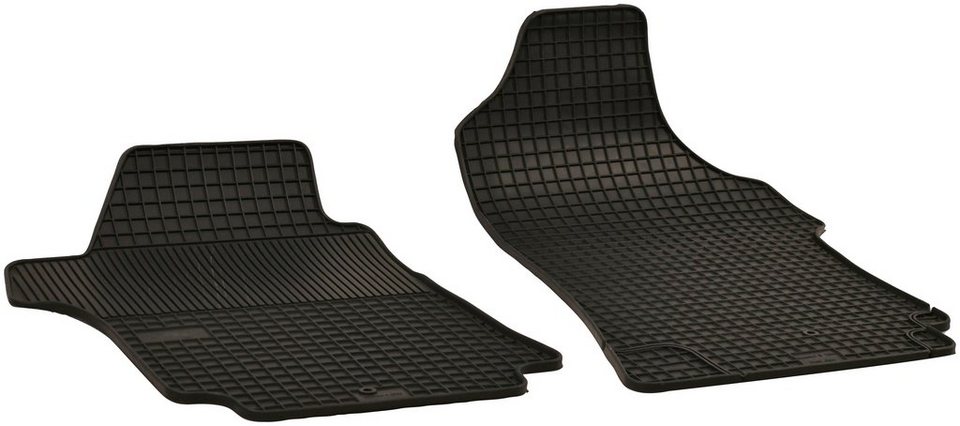 WALSER Passform-Fußmatten (2 St), für Hyundai H1 Travel Großr.lim.,  Pritschenwagen, für Hyundai H-1 06/1997-Heute