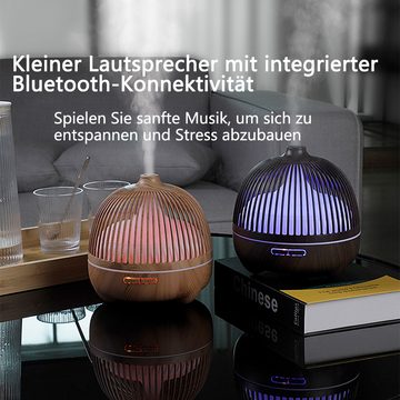 Yuede Diffuser,Ultraschall Aroma Diffusor, Vogelkäfig-Design, 0,55 l Wassertank,Kommt mit Bluetooth-Lautsprecher, Timer-Funktion, 7-Farben-LED-Licht