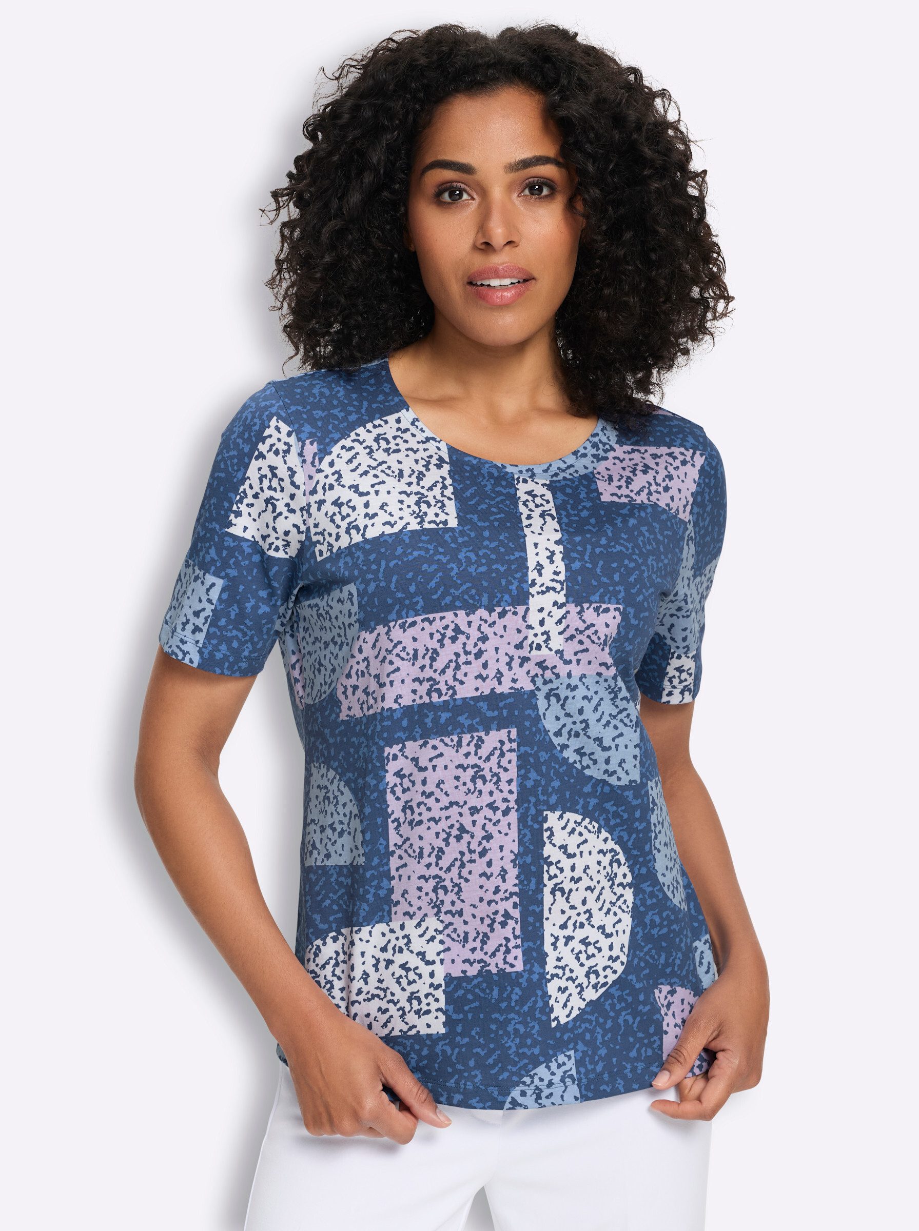 Sieh an! T-Shirt Rundhals-Shirt Kurzarm