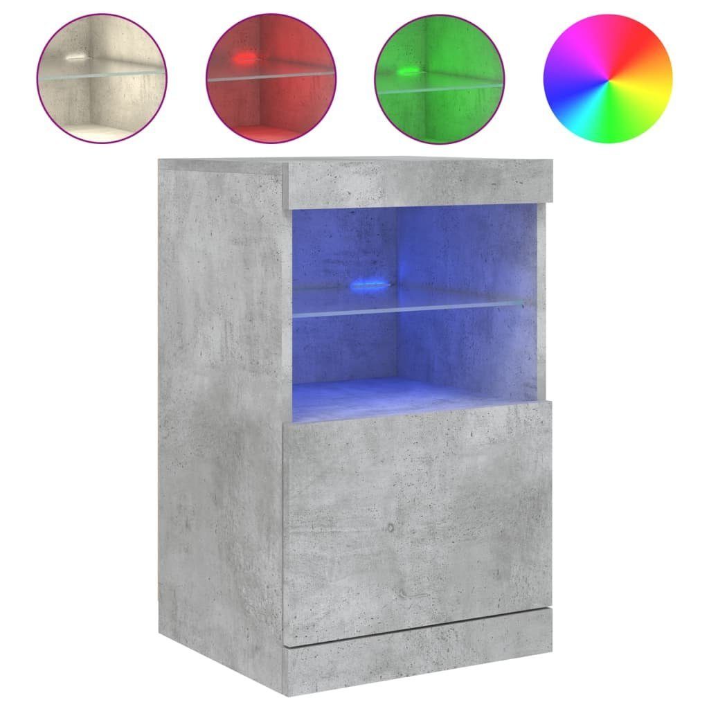 vidaXL Sideboard Sideboard mit LED-Leuchten Betongrau günstig online kaufen