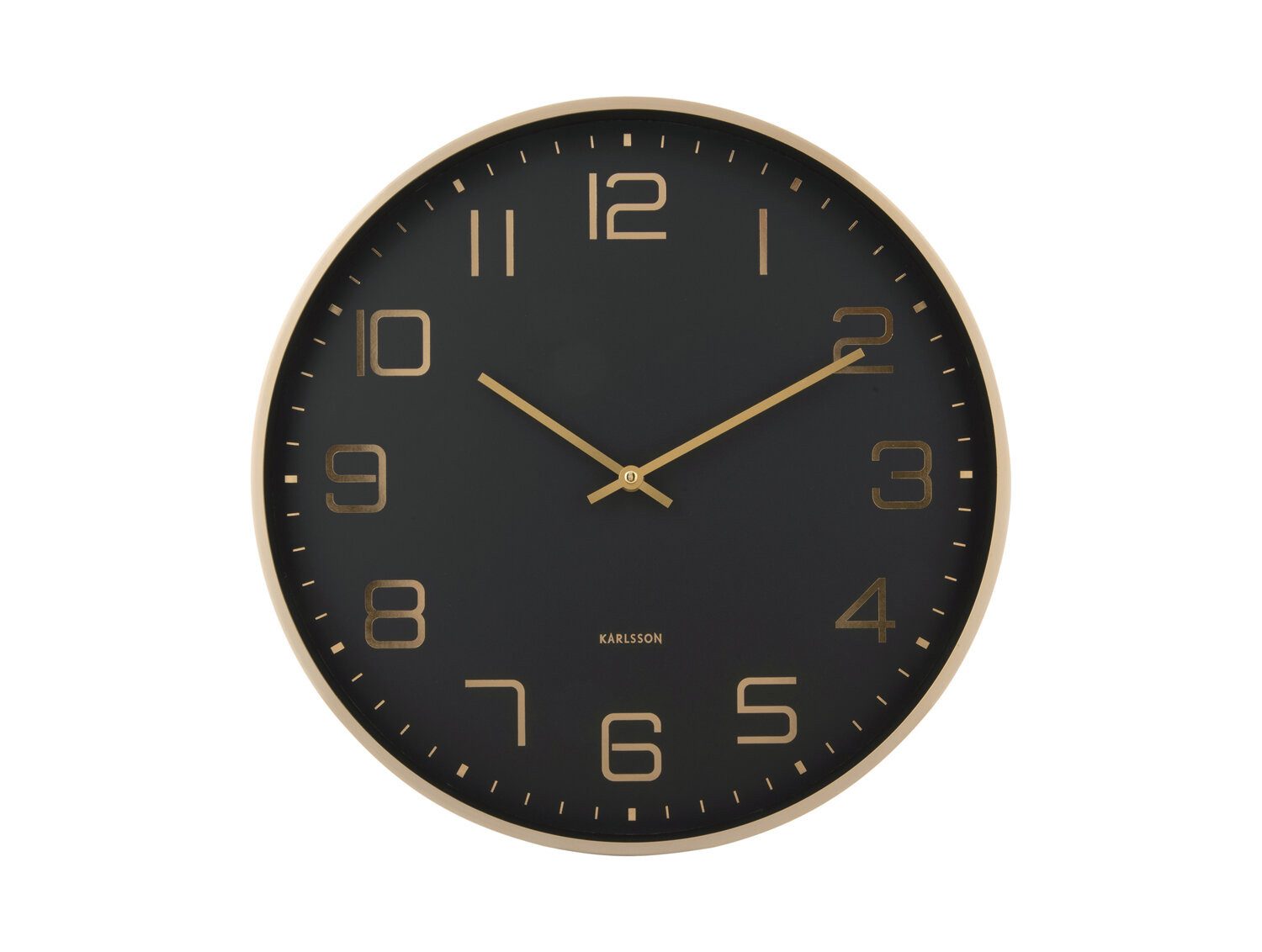 Karlsson Wanduhr Wanduhr ELEGANCE GLOW, Ø 40 cm